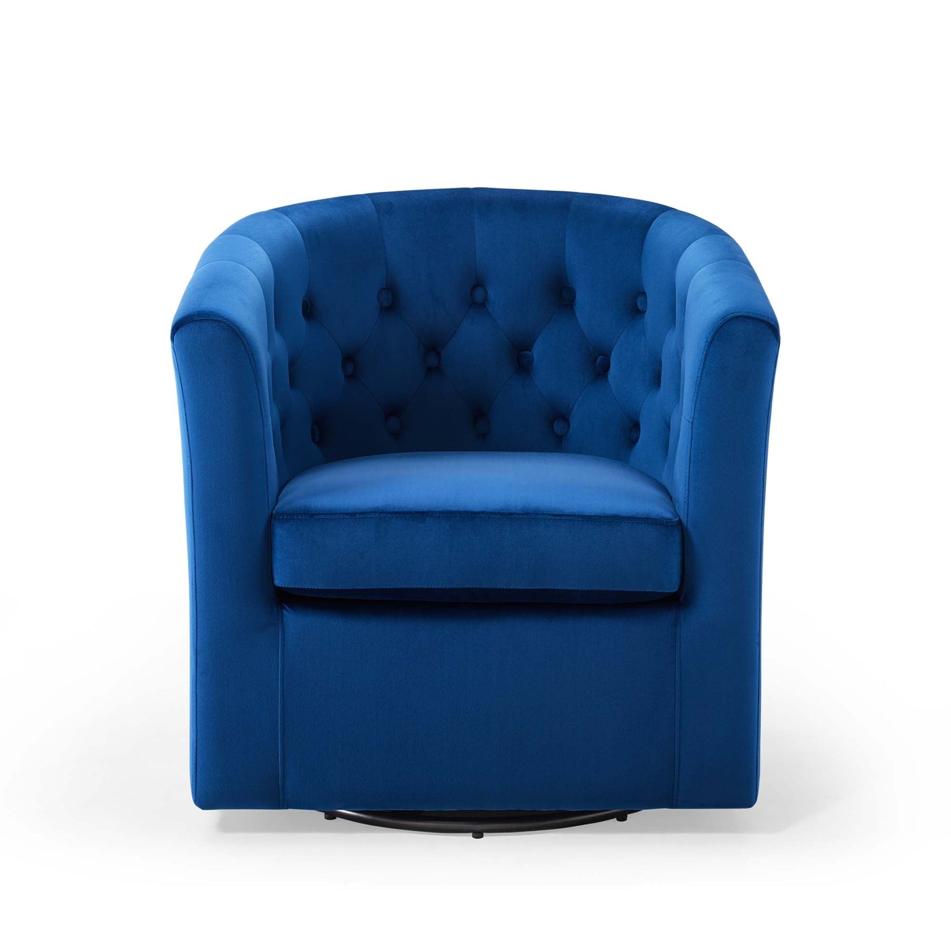 Prospect Tufted Performance Velvet Swivel Armchair - Best Buy Furniture