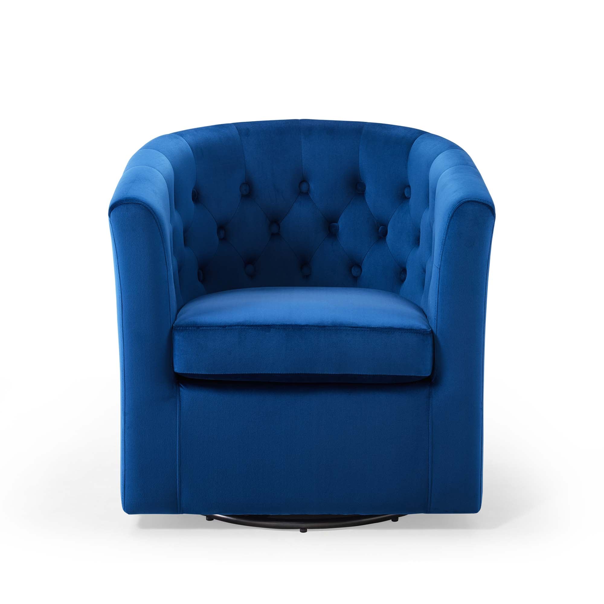 Prospect Tufted Performance Velvet Swivel Armchair - Best Buy Furniture