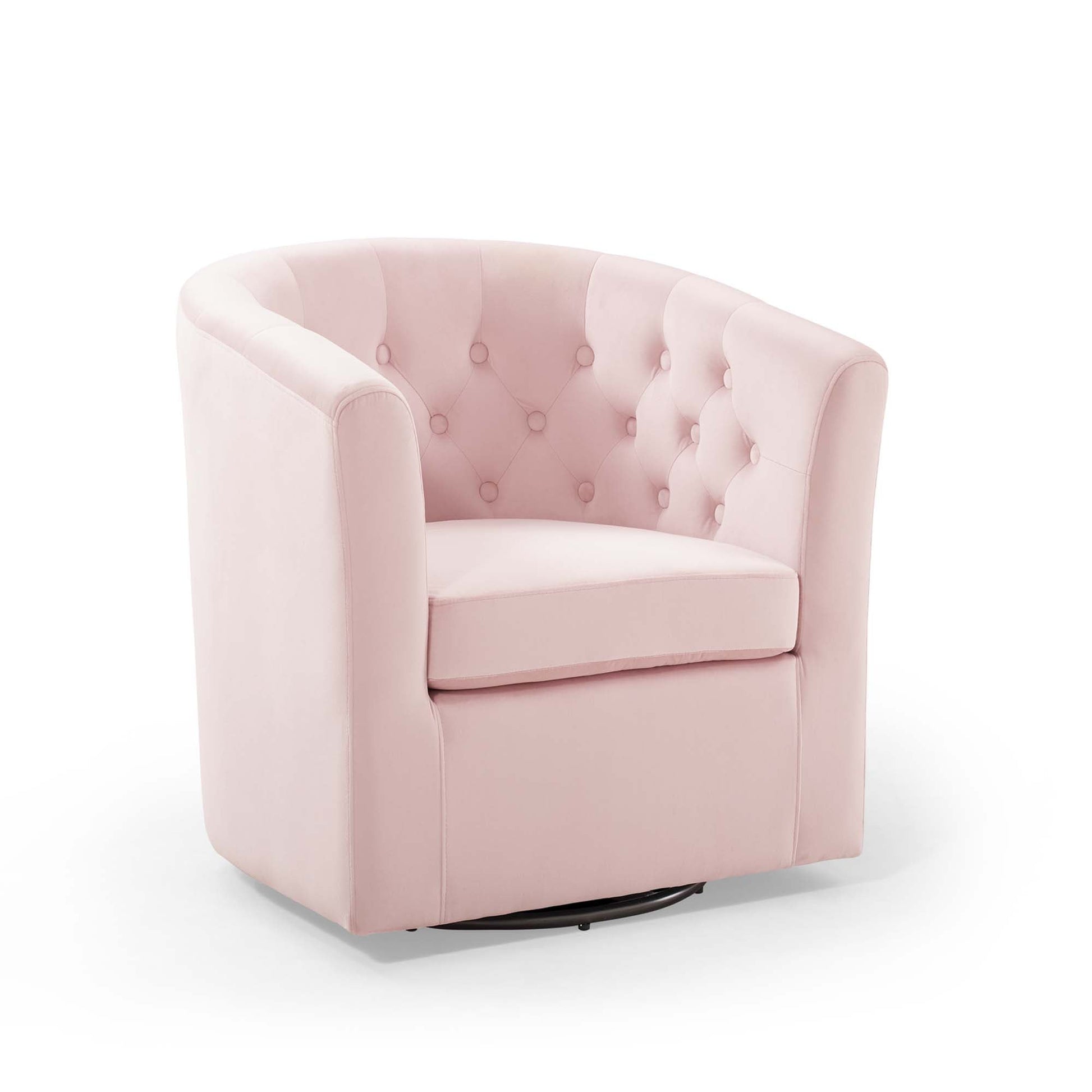 Prospect Tufted Performance Velvet Swivel Armchair - Best Buy Furniture