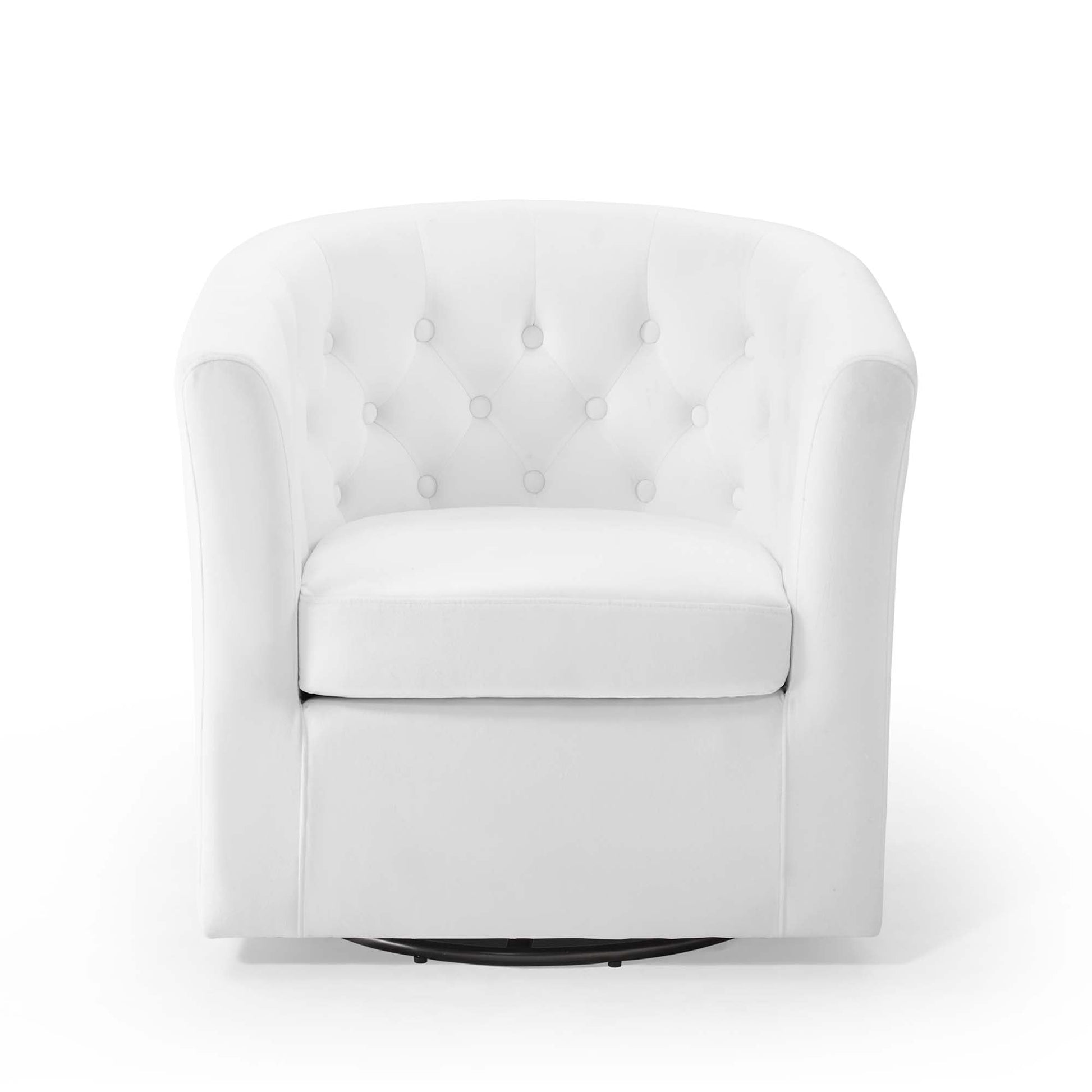 Prospect Tufted Performance Velvet Swivel Armchair - Best Buy Furniture