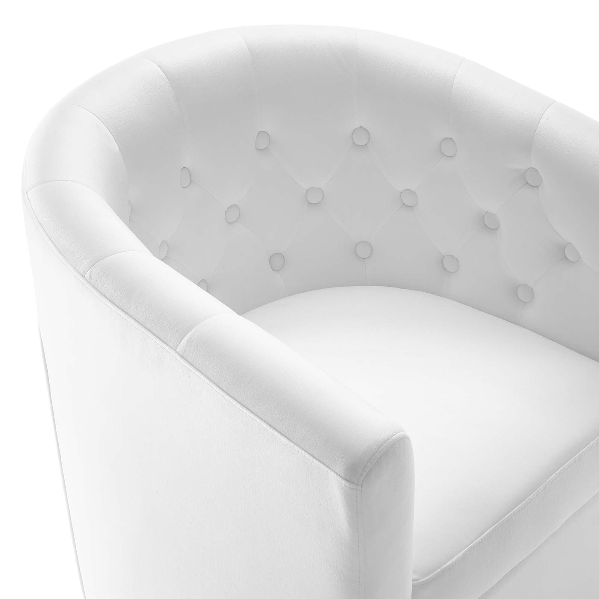 Prospect Tufted Performance Velvet Swivel Armchair - Best Buy Furniture