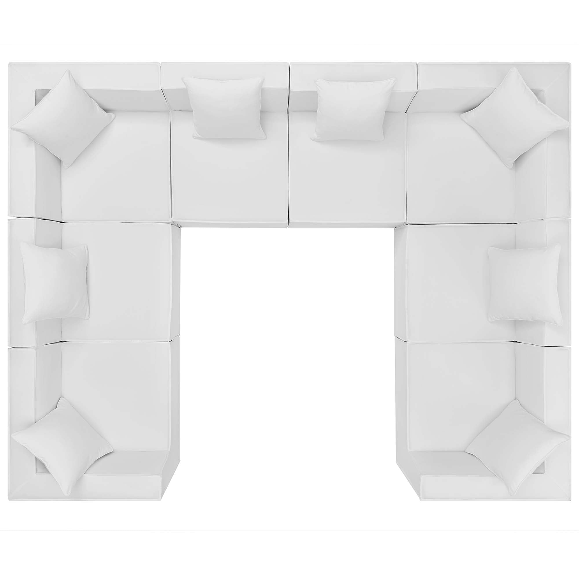 Saybrook 8-Piece Outdoor Patio Upholstered Sectional Sofa by Modway - Best Buy Furniture