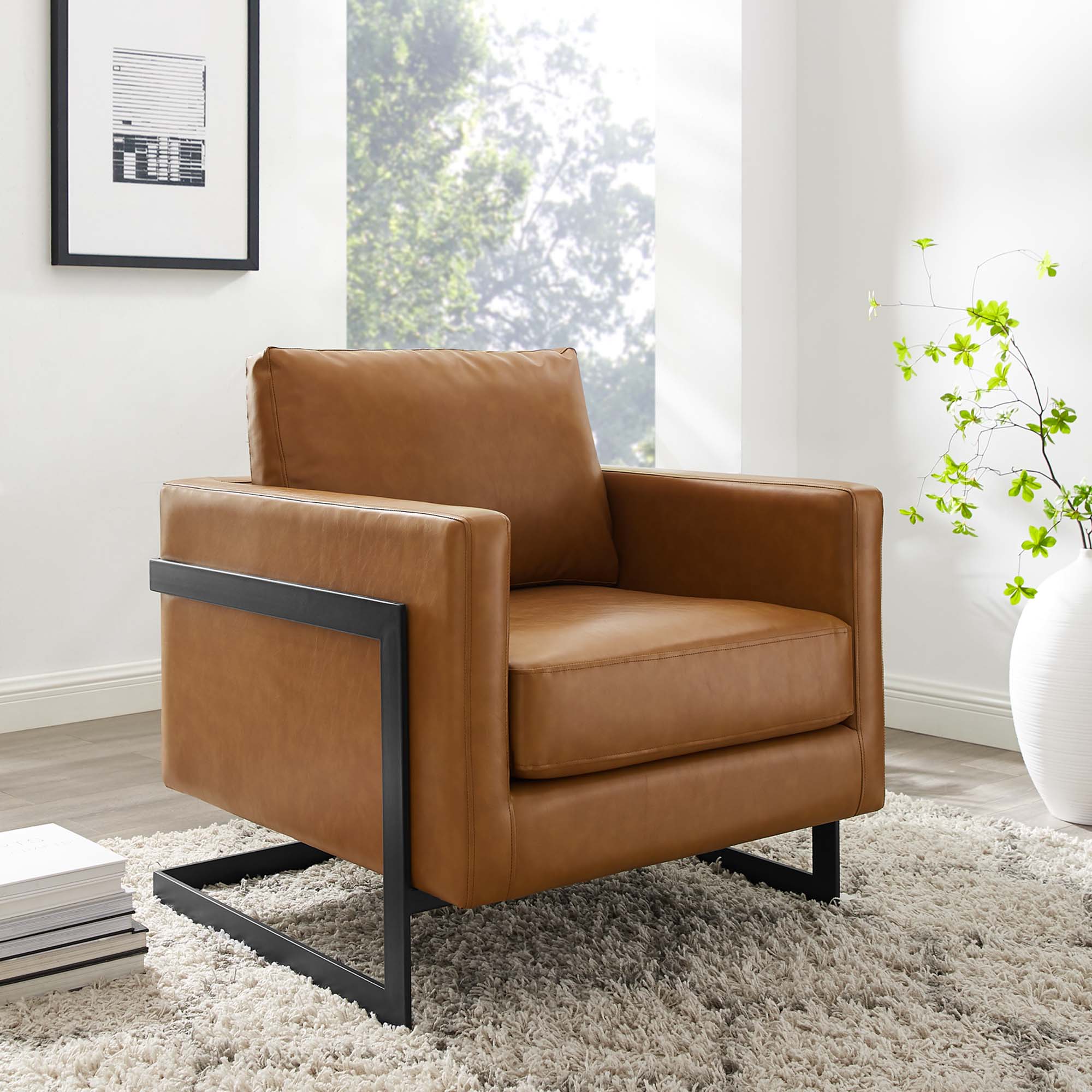 Posse Vegan Leather Accent Chair - Best Buy Furniture