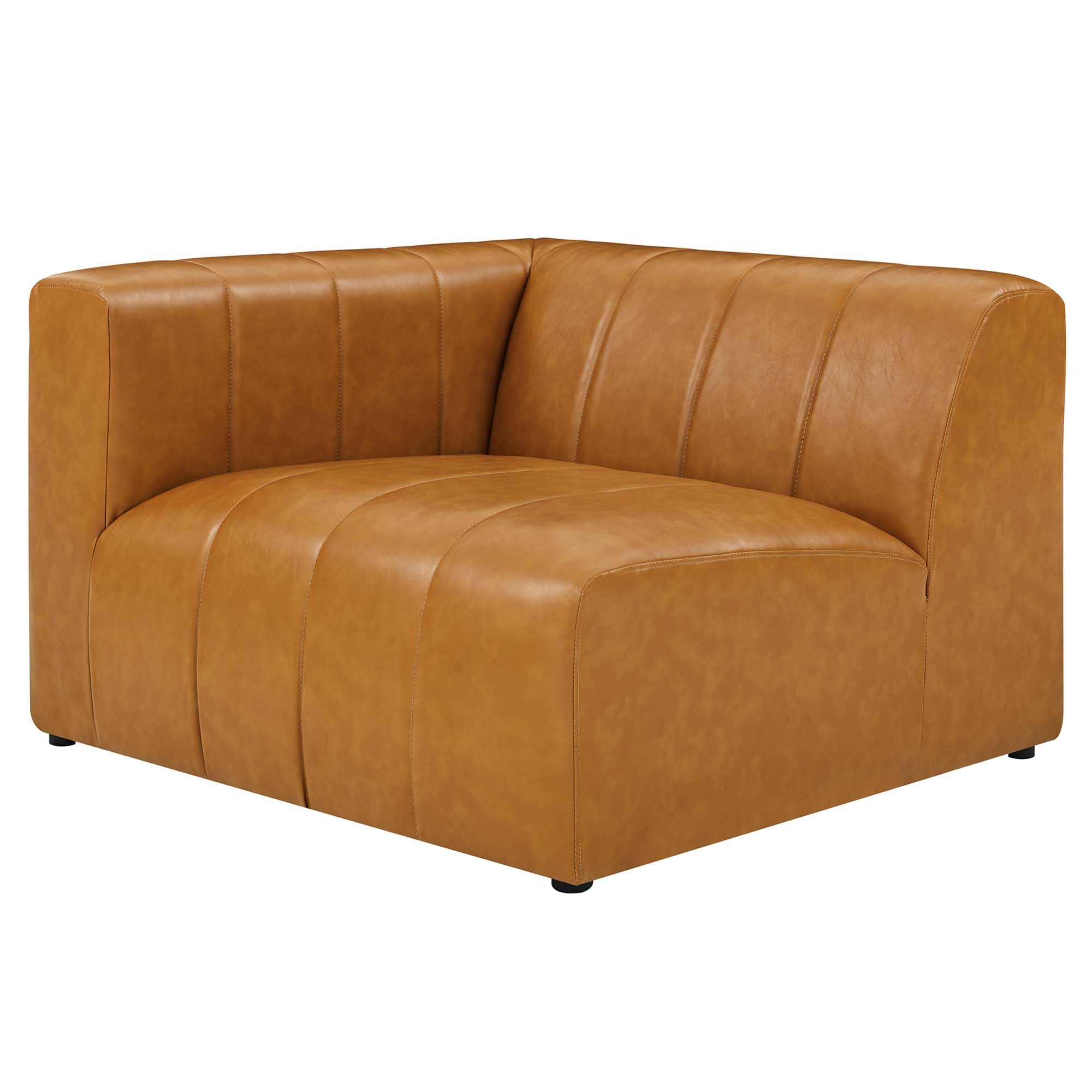 Bartlett Vegan Leather Left-Arm Chair by Modway - Best Buy Furniture