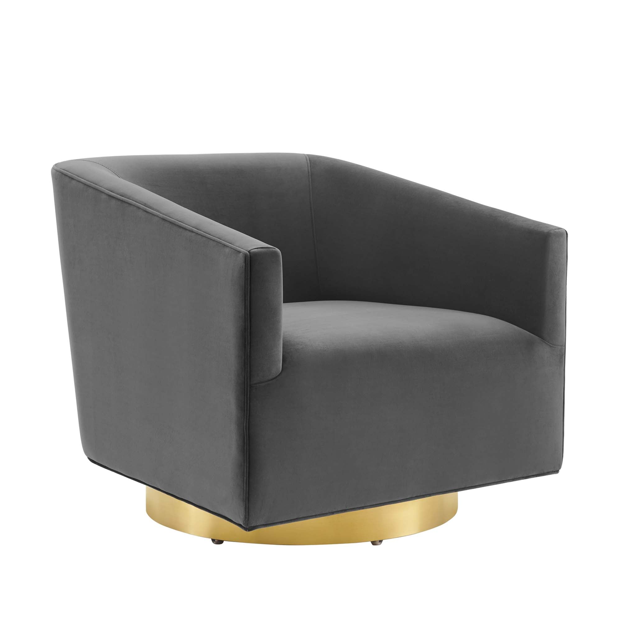 Twist Accent Lounge Performance Velvet Swivel Chair - Best Buy Furniture
