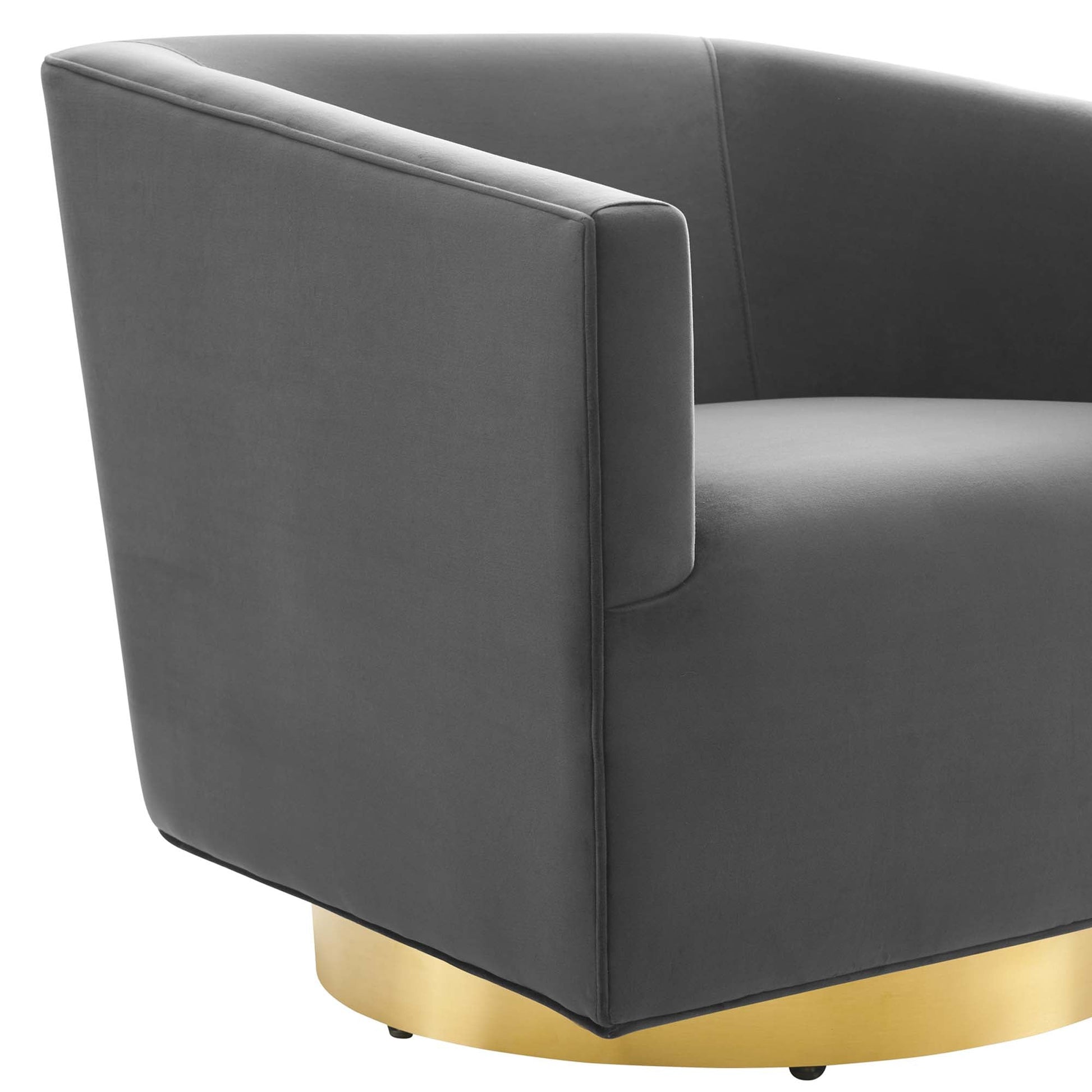 Twist Accent Lounge Performance Velvet Swivel Chair - Best Buy Furniture