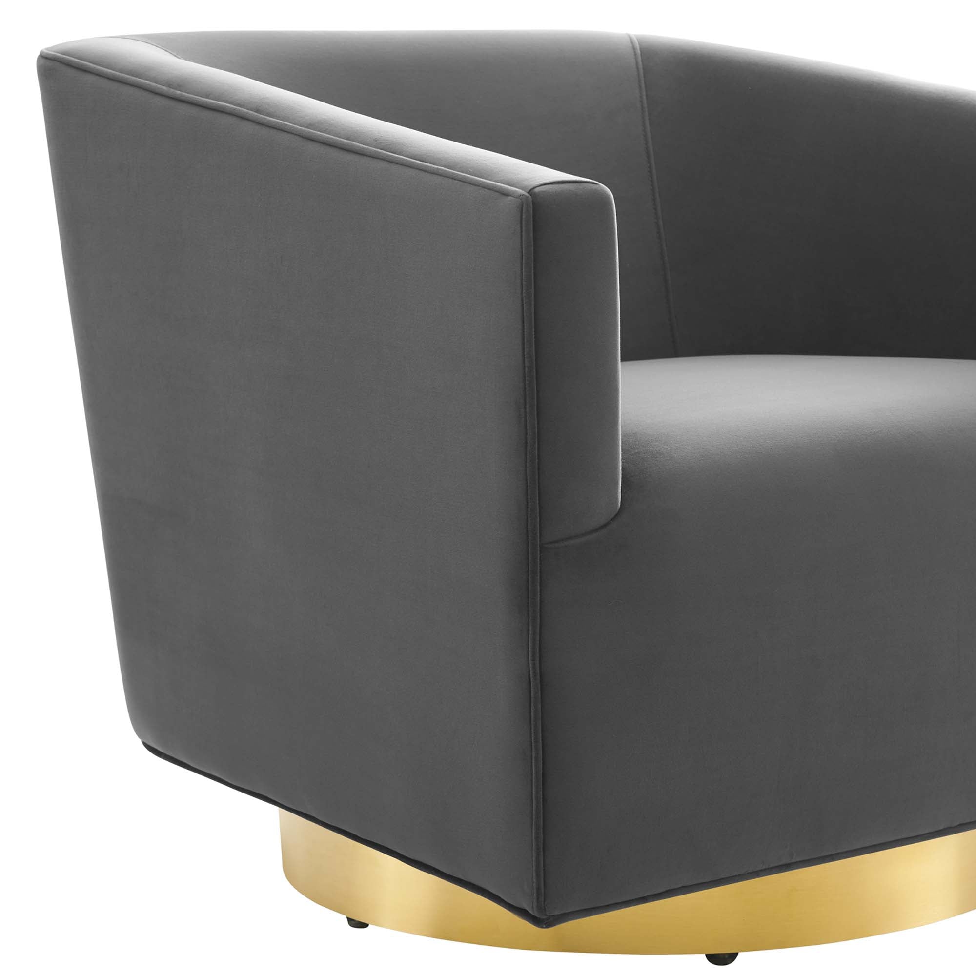 Twist Accent Lounge Performance Velvet Swivel Chair - Best Buy Furniture