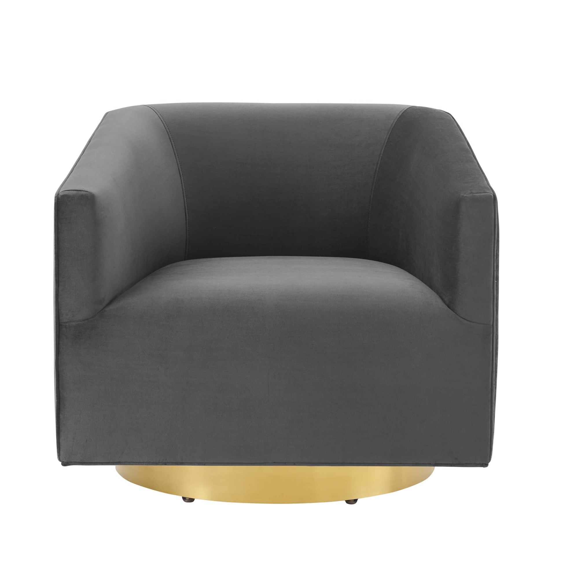 Twist Accent Lounge Performance Velvet Swivel Chair - Best Buy Furniture