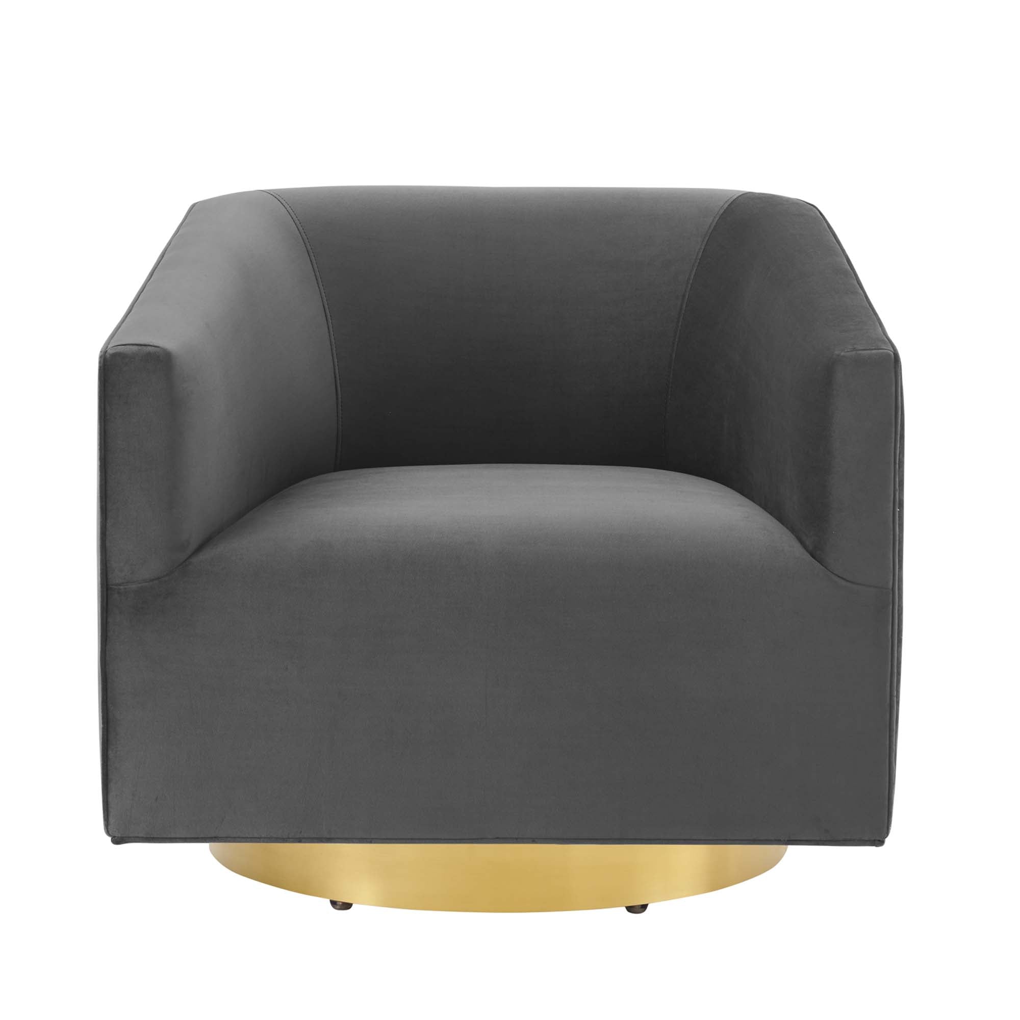 Twist Accent Lounge Performance Velvet Swivel Chair - Best Buy Furniture
