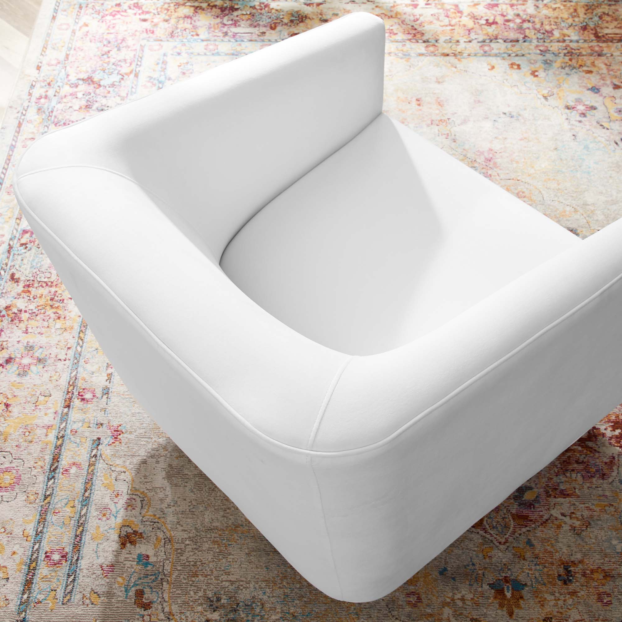 Twist Accent Lounge Performance Velvet Swivel Chair - Best Buy Furniture