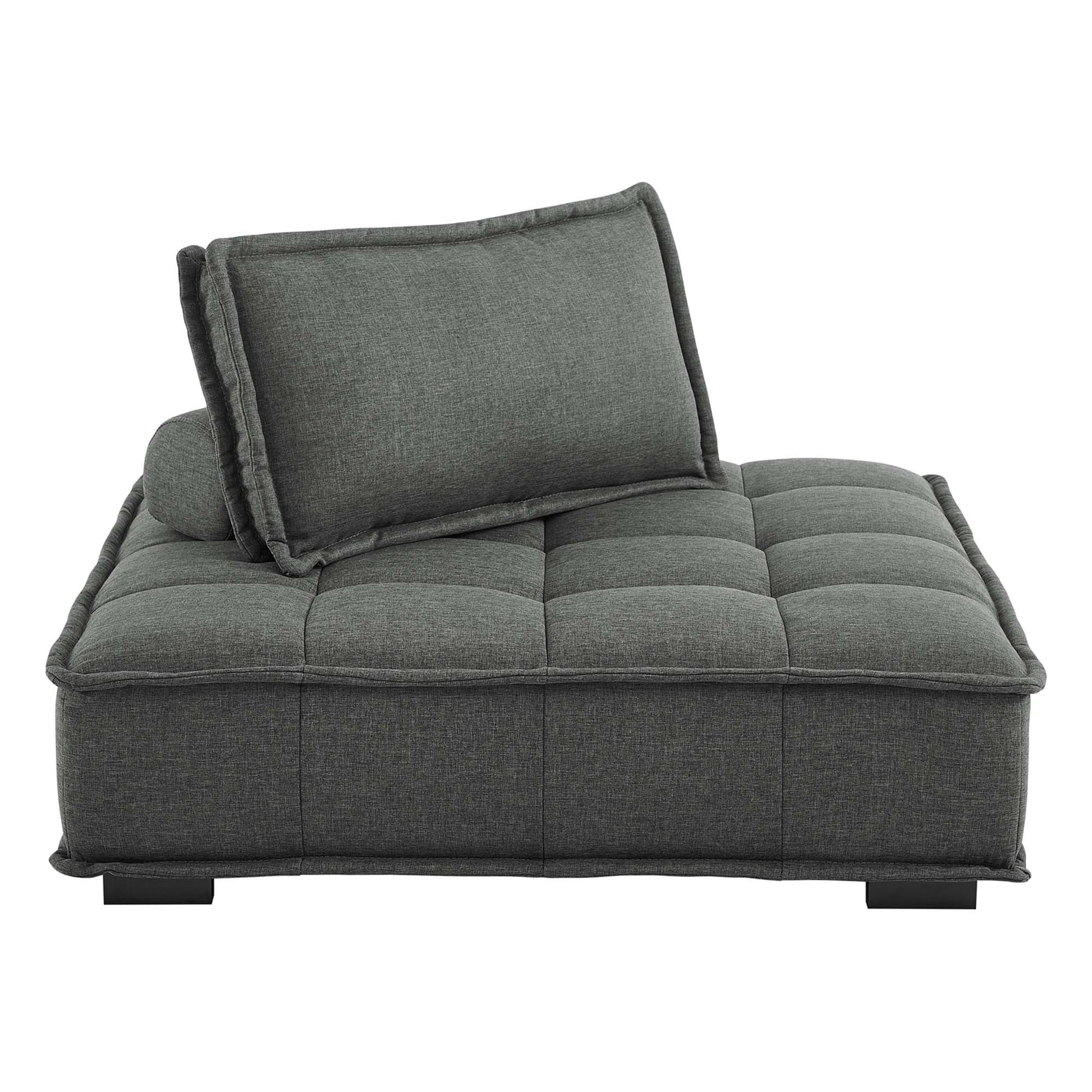 Saunter Tufted Fabric Armless Chair - Best Buy Furniture