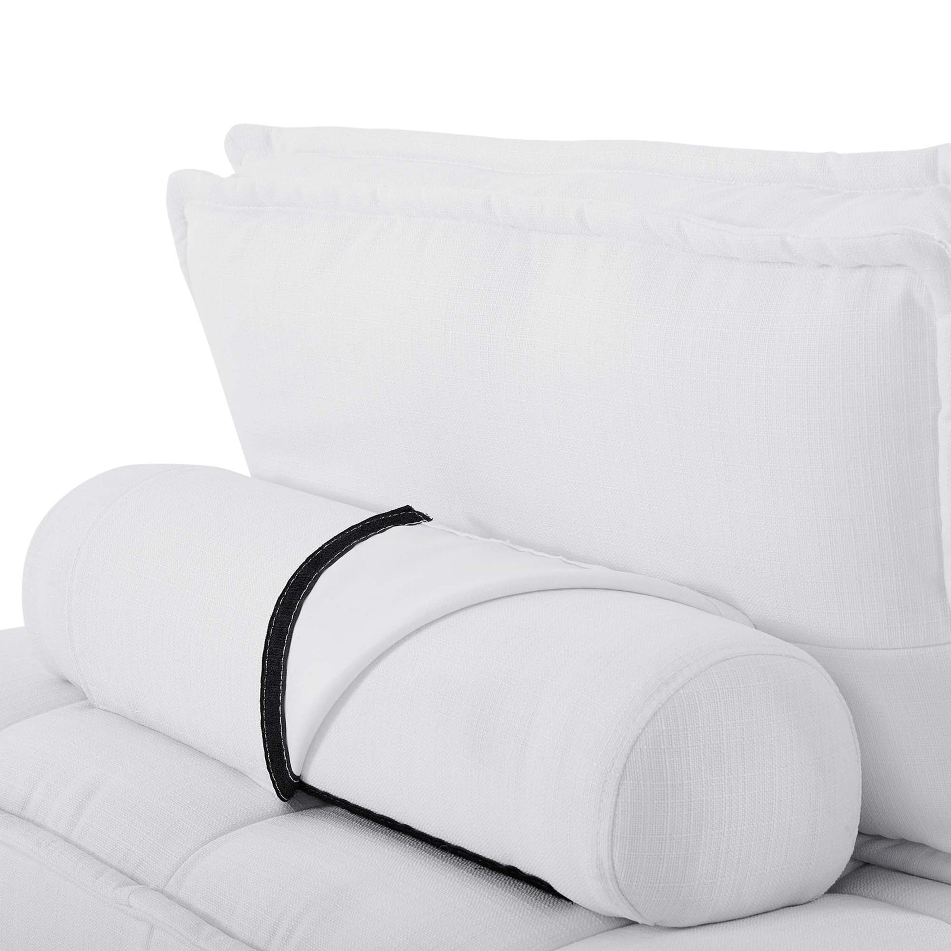 Saunter Tufted Fabric Armless Chair - Best Buy Furniture