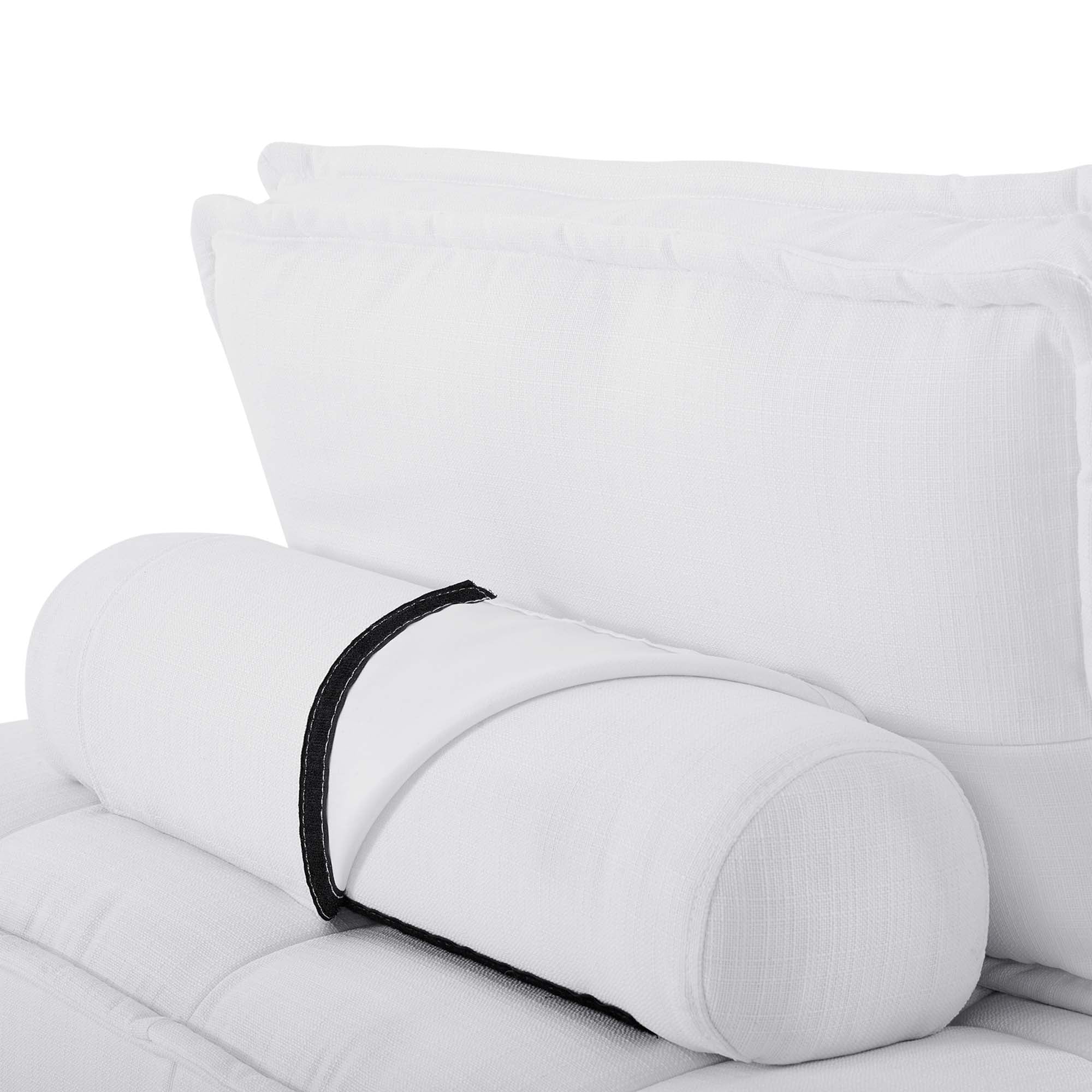 Saunter Tufted Fabric Armless Chair - Best Buy Furniture