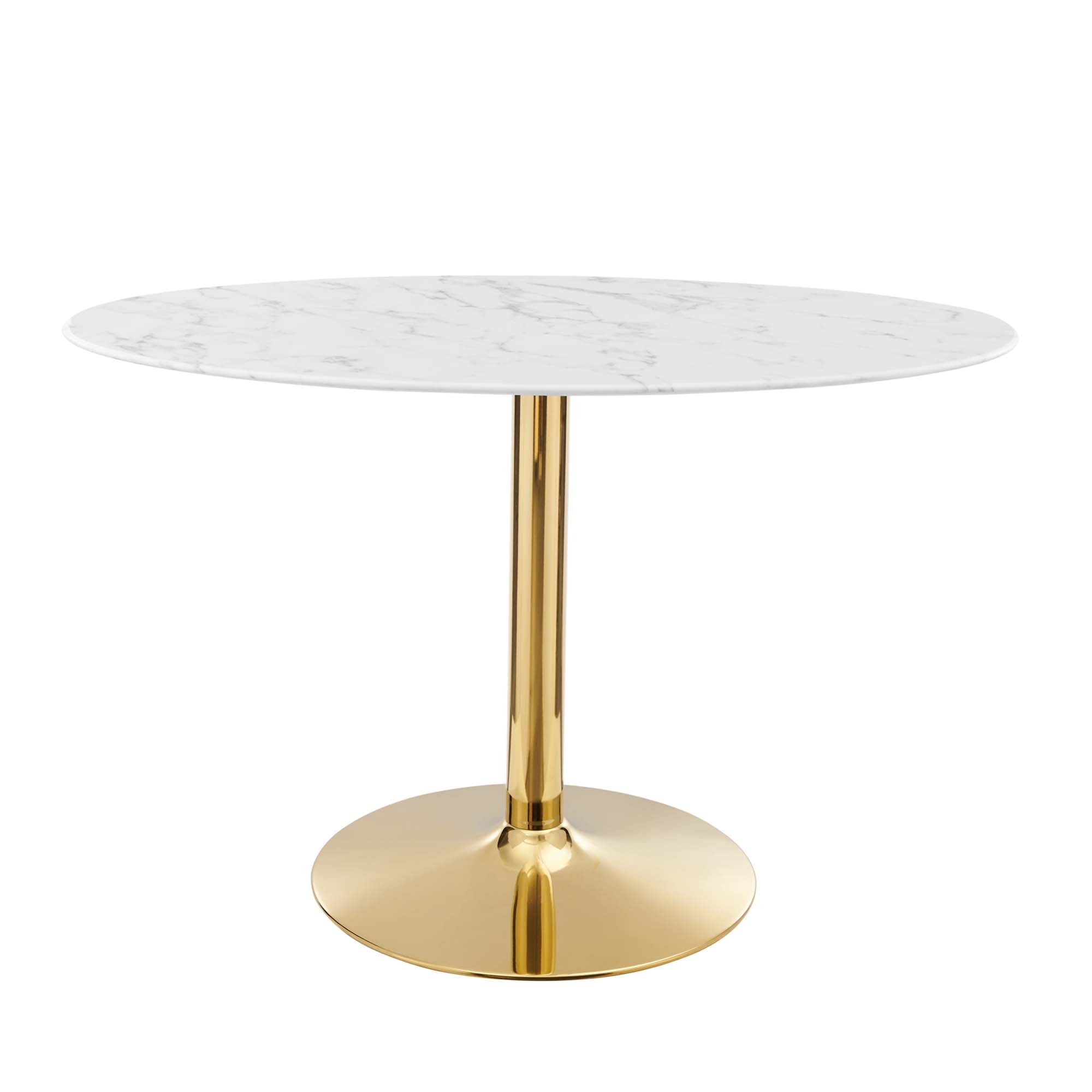 Verne 48" Oval Artificial Marble Dining Table by Modway - Best Buy Furniture
