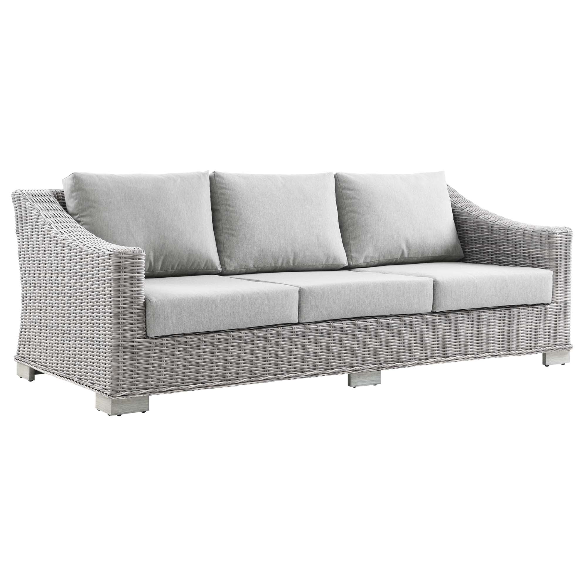Conway Outdoor Patio Wicker Rattan Sofa by Modway - Best Buy Furniture