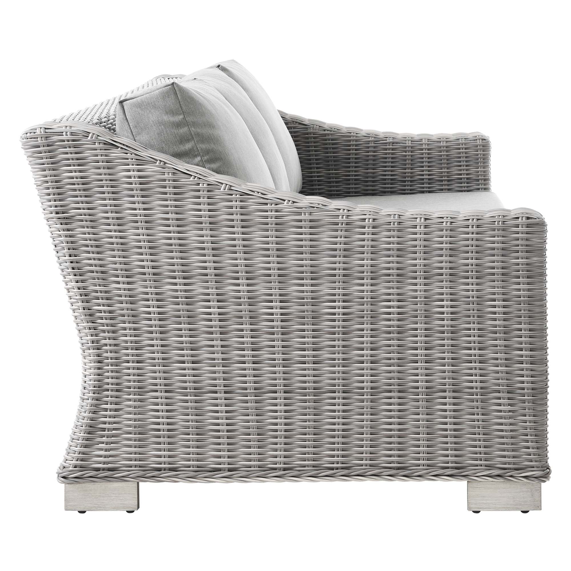 Conway Outdoor Patio Wicker Rattan Sofa by Modway - Best Buy Furniture