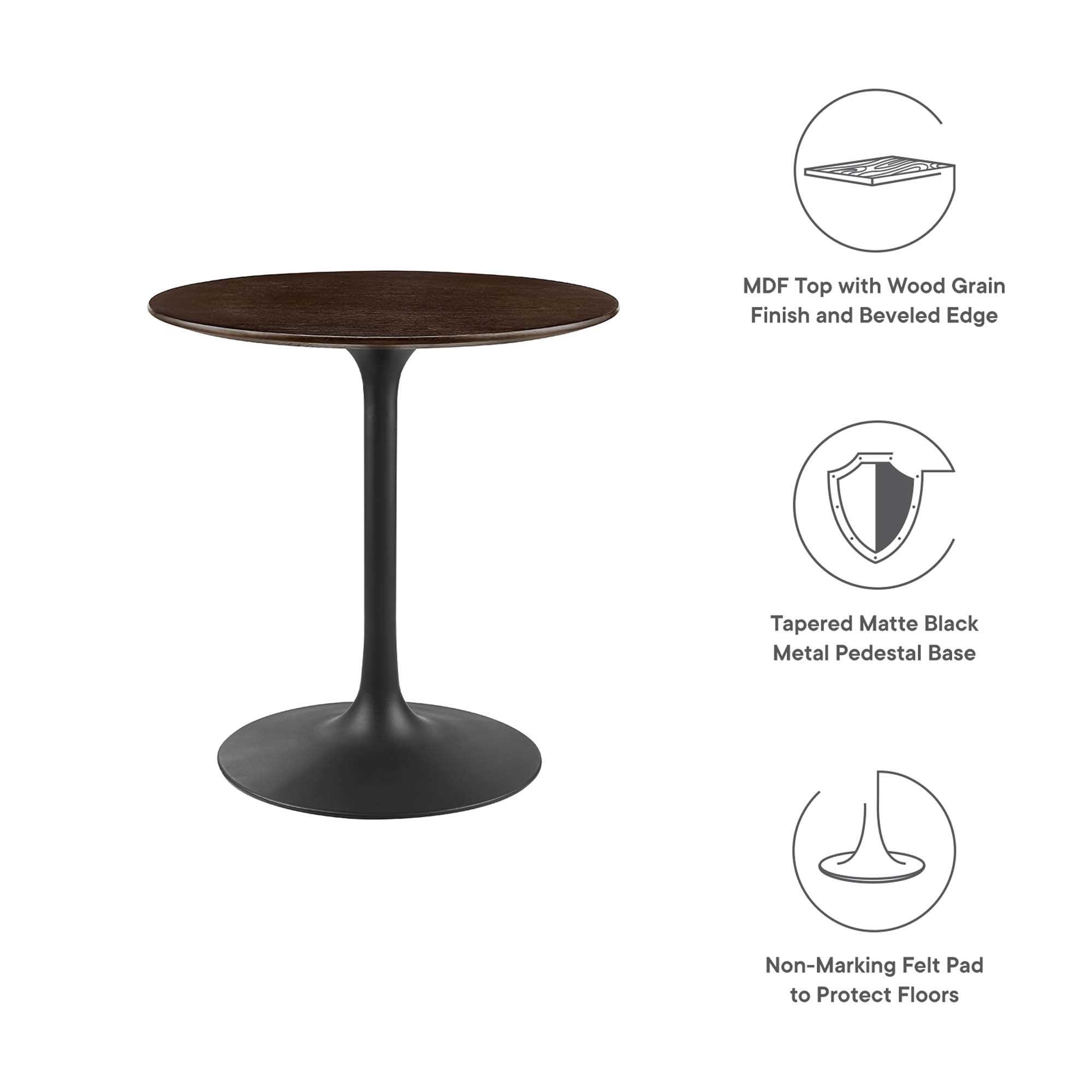 Lippa 28" Round Wood Dining Table by Modway - Best Buy Furniture
