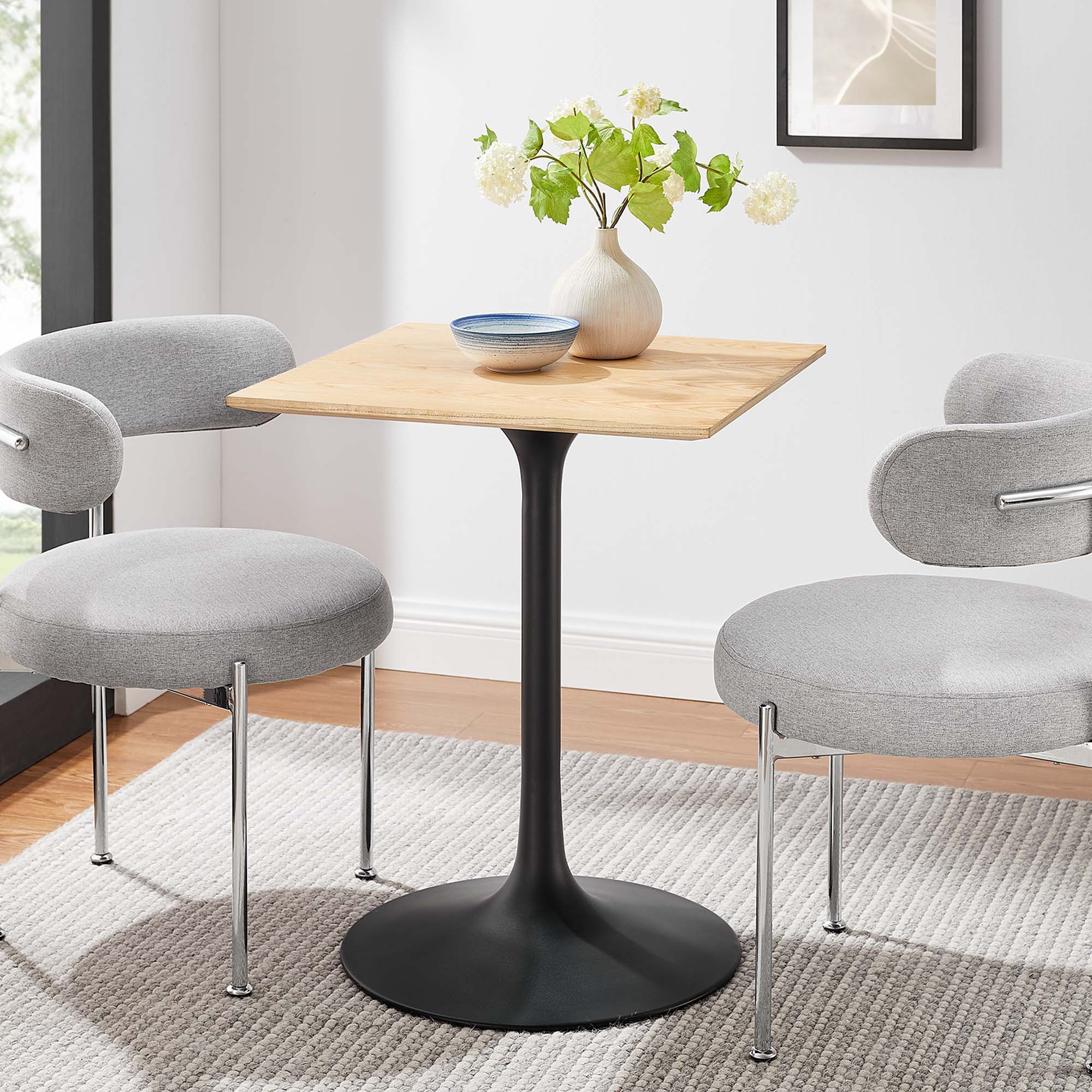 Lippa 24" Square Wood Dining Table by Modway - Best Buy Furniture