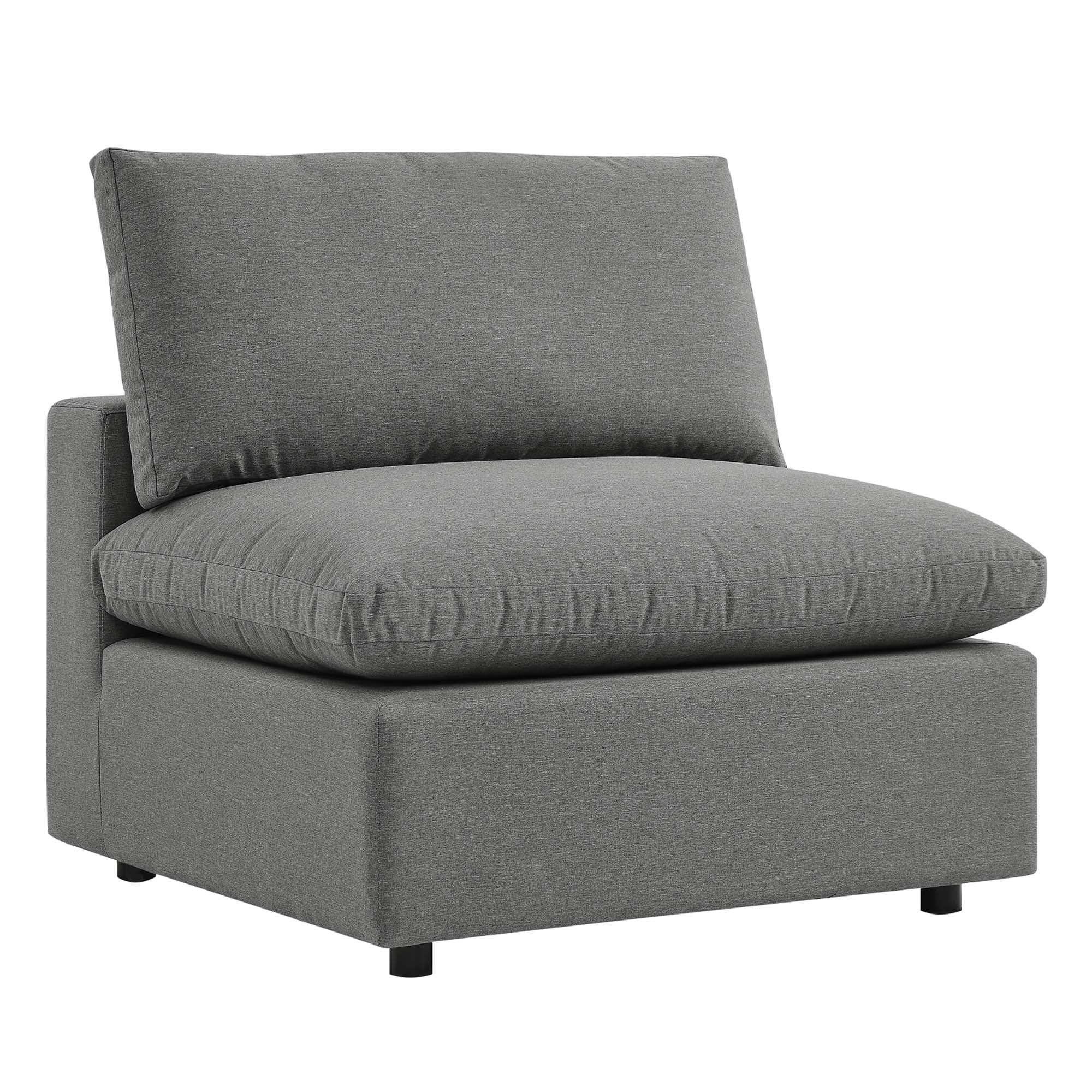 Commix Overstuffed Outdoor Patio Armless Chair by Modway - Best Buy Furniture