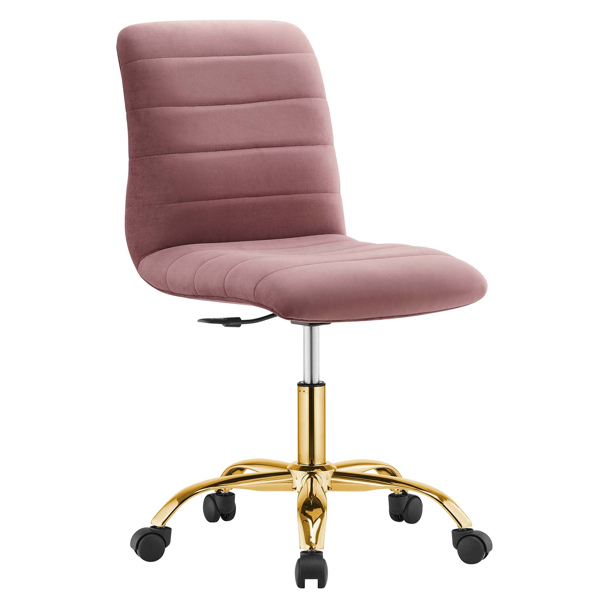 Ripple Armless Performance Velvet Office Chair by Modway - Best Buy Furniture