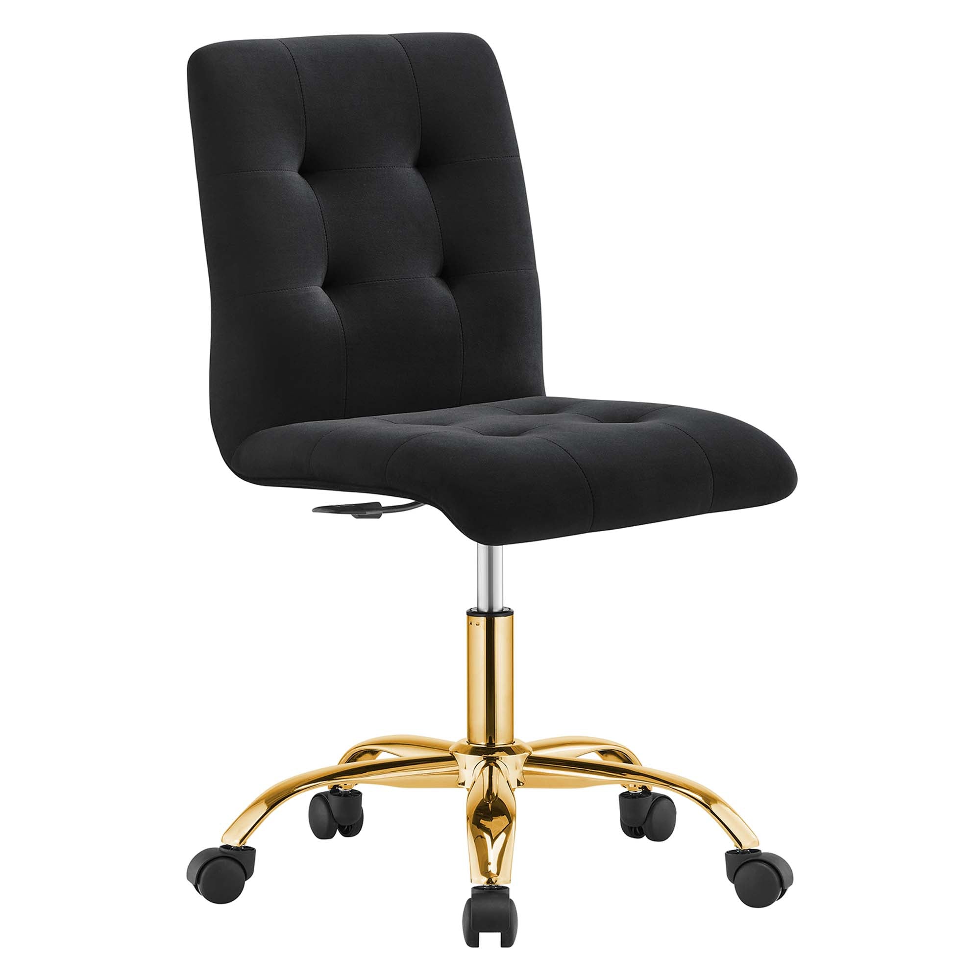 Prim Armless Performance Velvet Office Chair by Modway - Best Buy Furniture