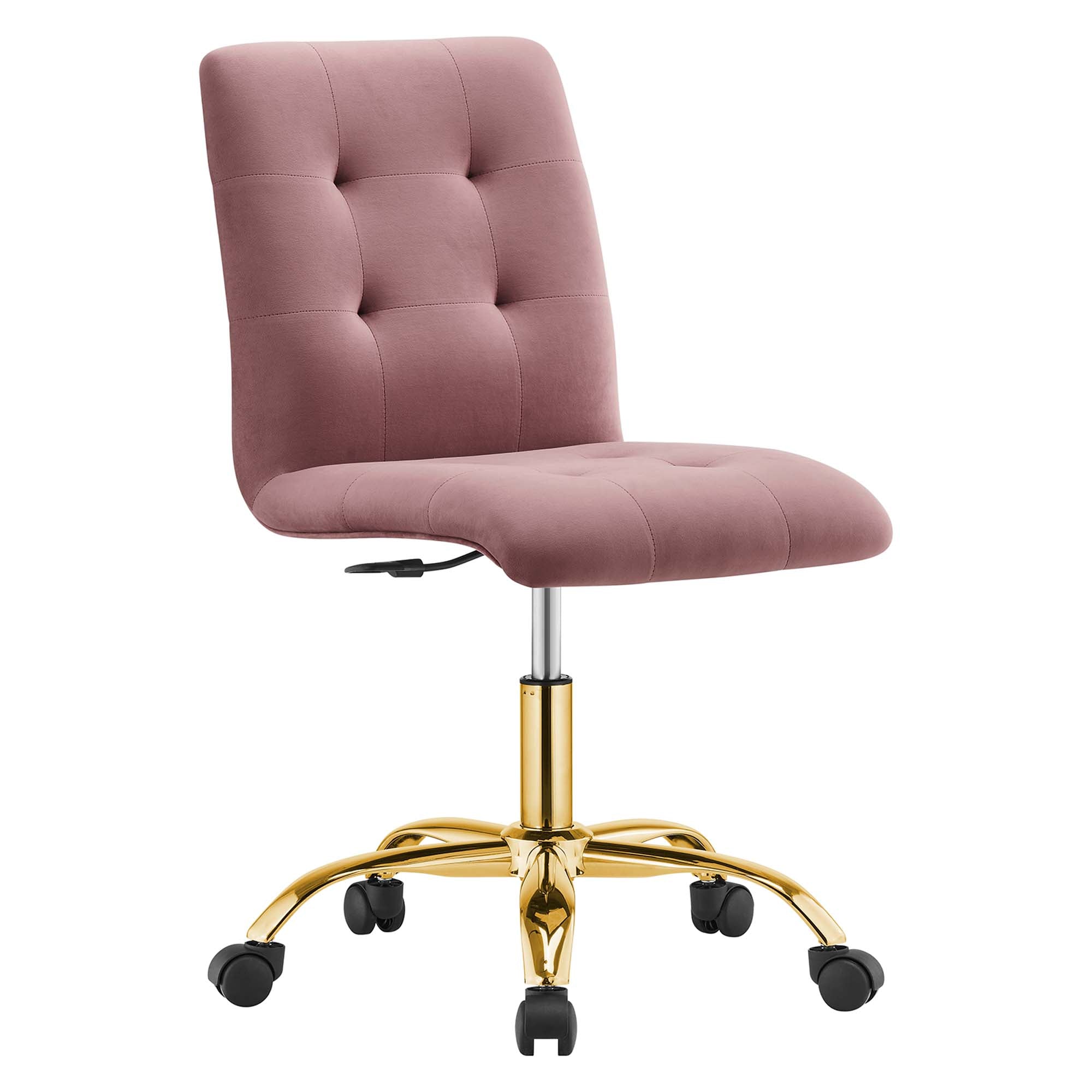 Prim Armless Performance Velvet Office Chair by Modway - Best Buy Furniture