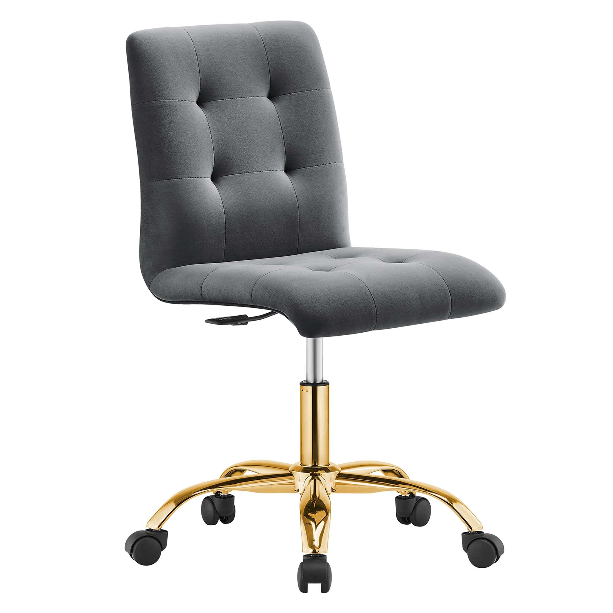 Prim Armless Performance Velvet Office Chair by Modway - Best Buy Furniture