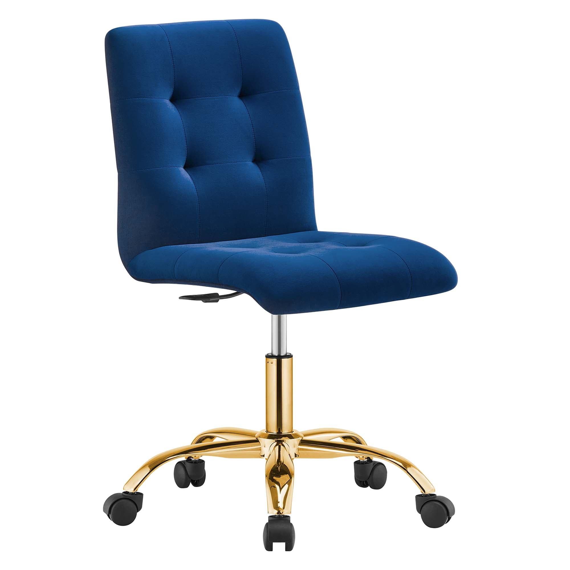 Prim Armless Performance Velvet Office Chair by Modway - Best Buy Furniture