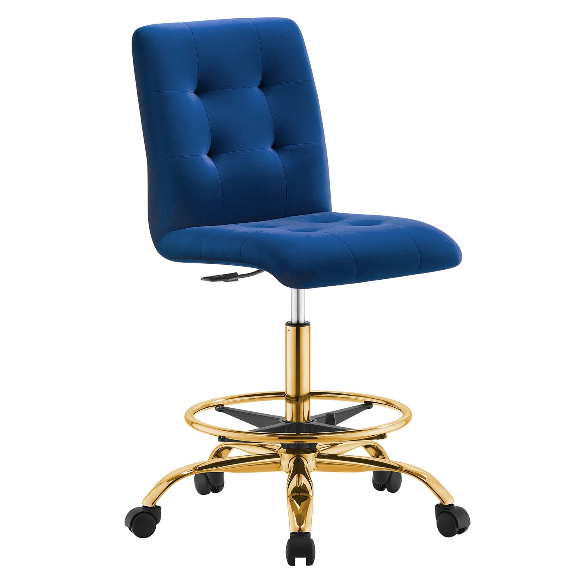 Prim Armless Performance Velvet Drafting Chair by Modway - Best Buy Furniture