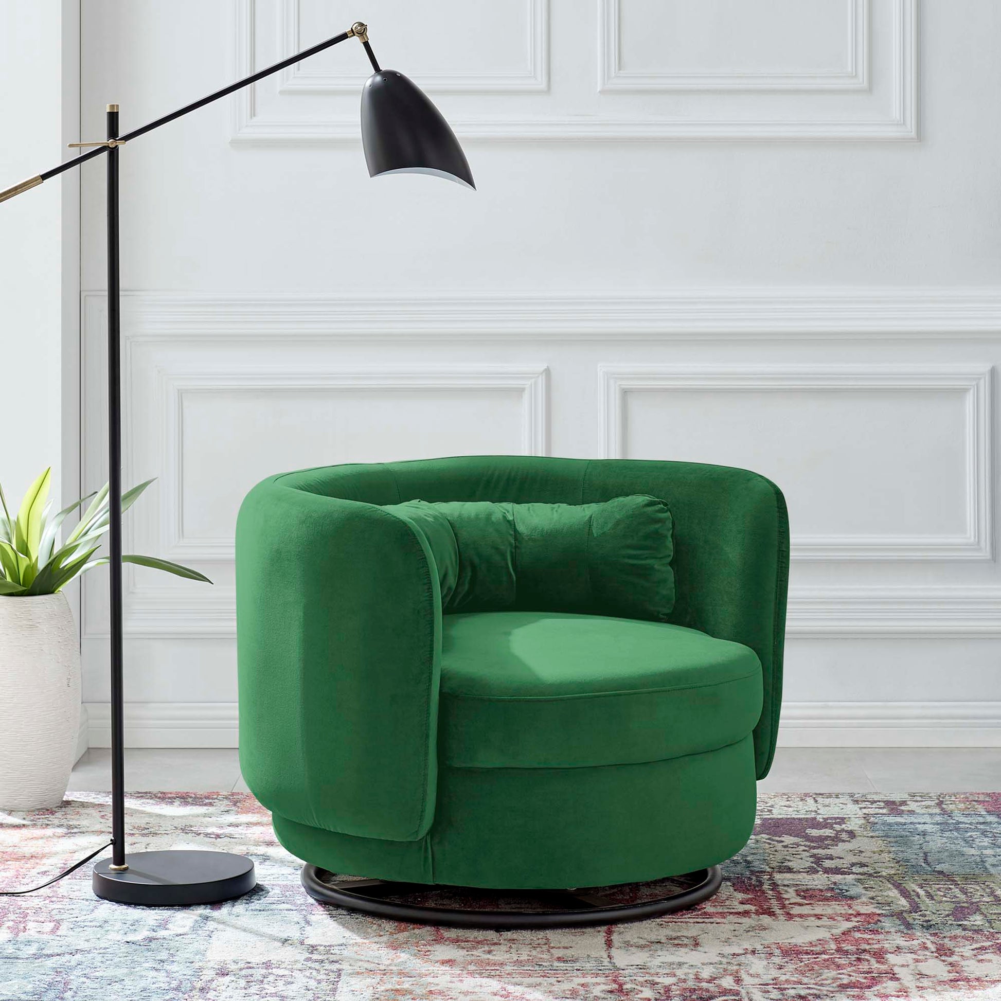 Relish Performance Velvet Swivel Chair - Best Buy Furniture