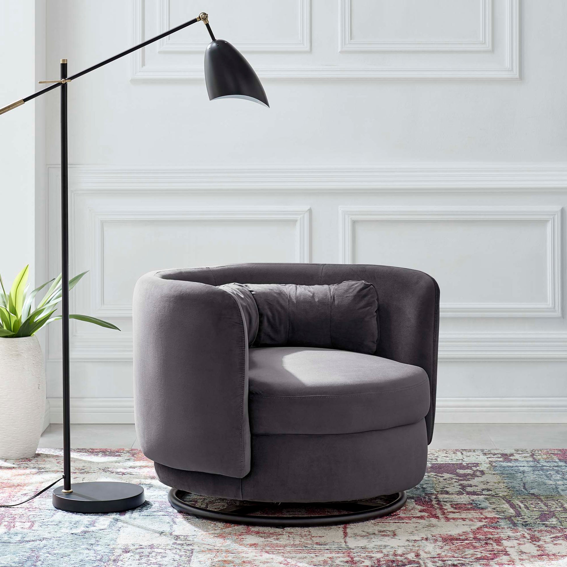 Relish Performance Velvet Swivel Chair - Best Buy Furniture