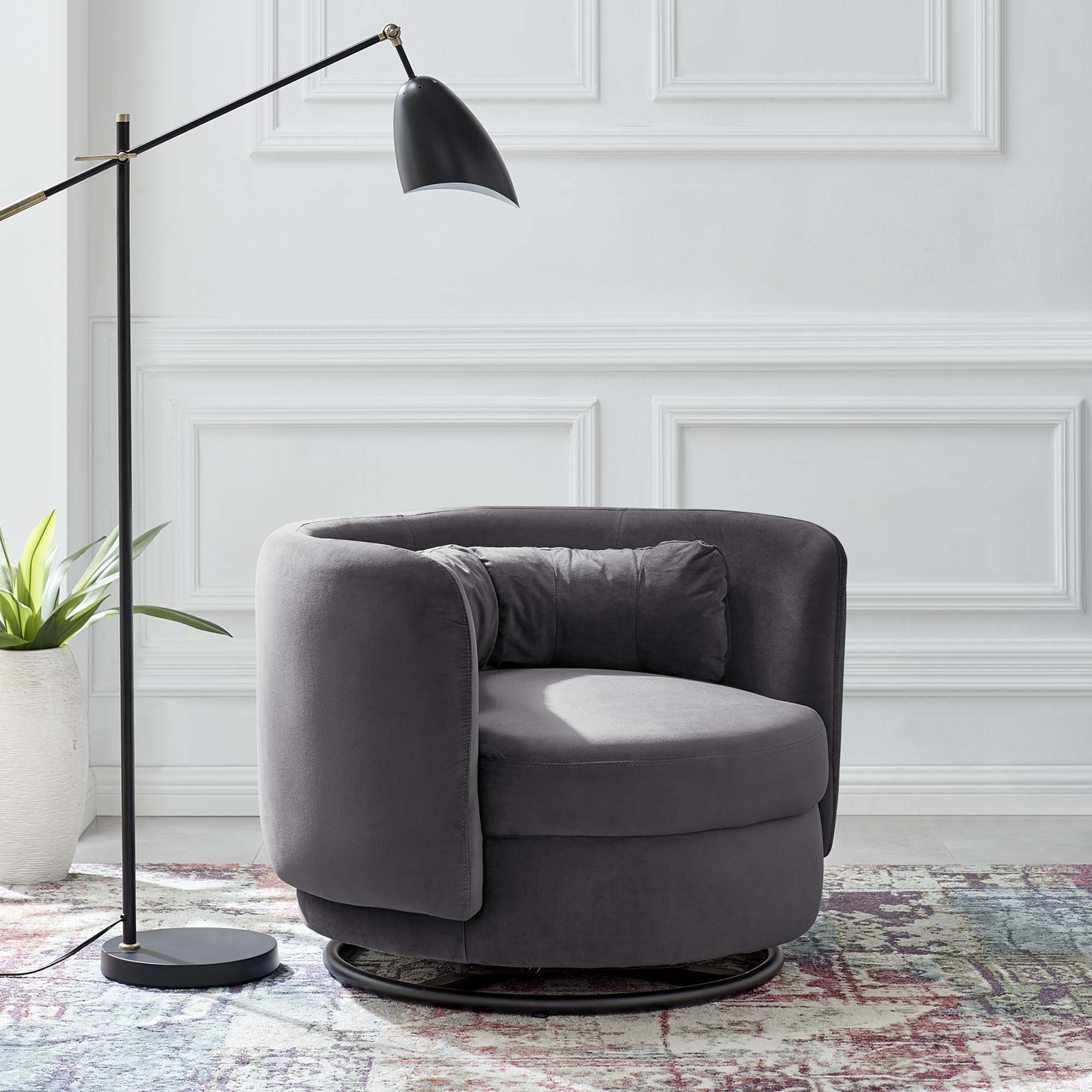 Relish Performance Velvet Swivel Chair - Best Buy Furniture