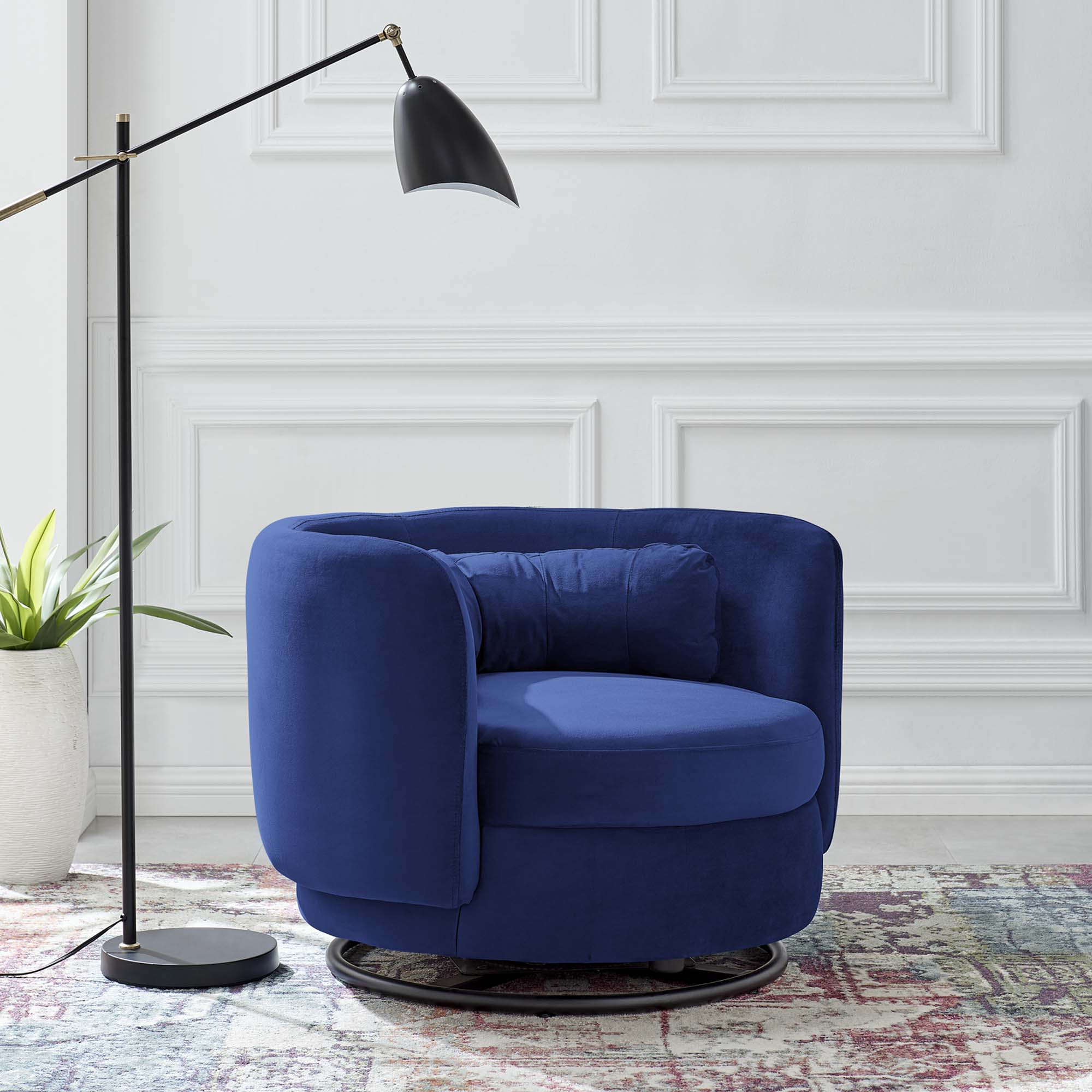 Relish Performance Velvet Swivel Chair - Best Buy Furniture