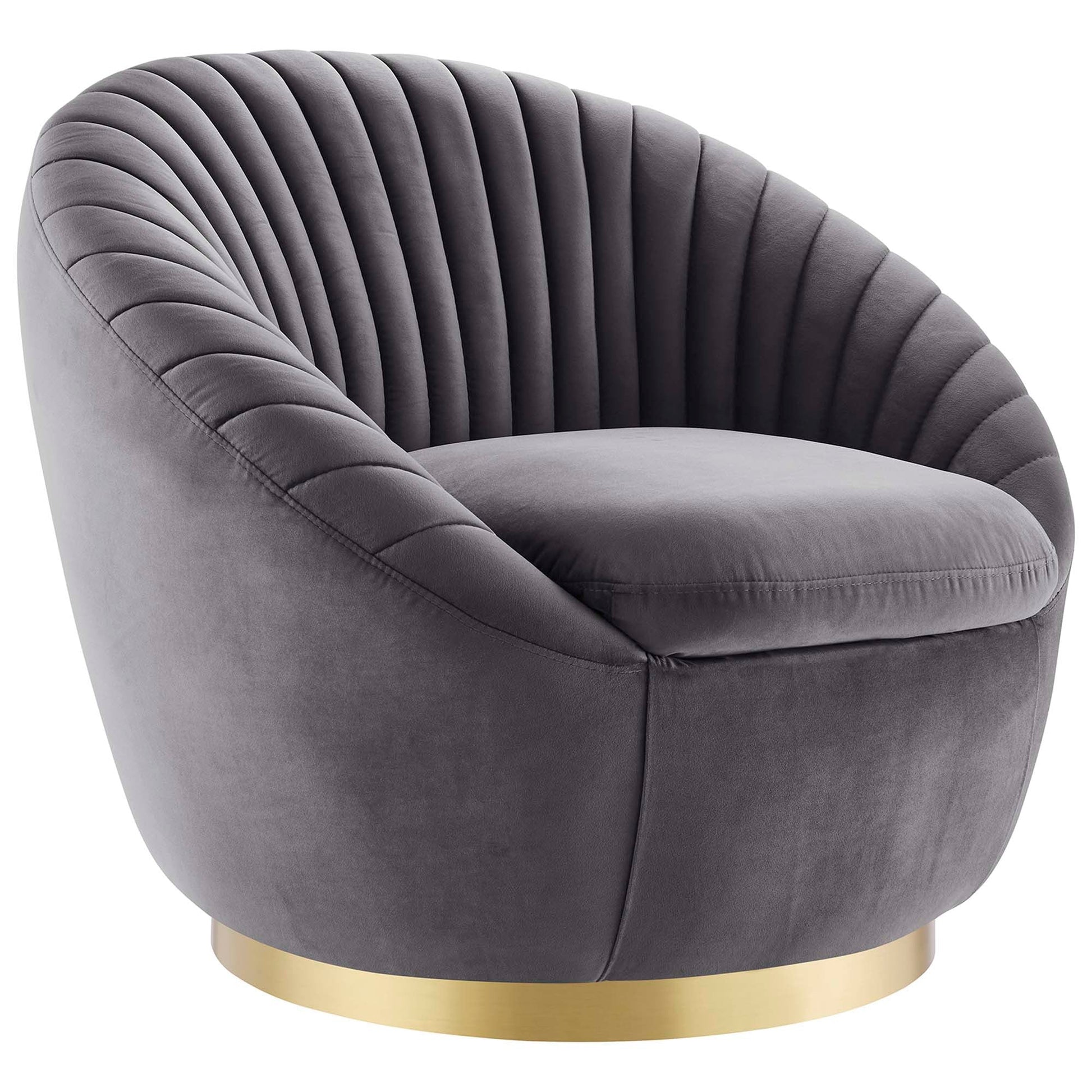 Whirr Tufted Performance Velvet Swivel Chair - Best Buy Furniture