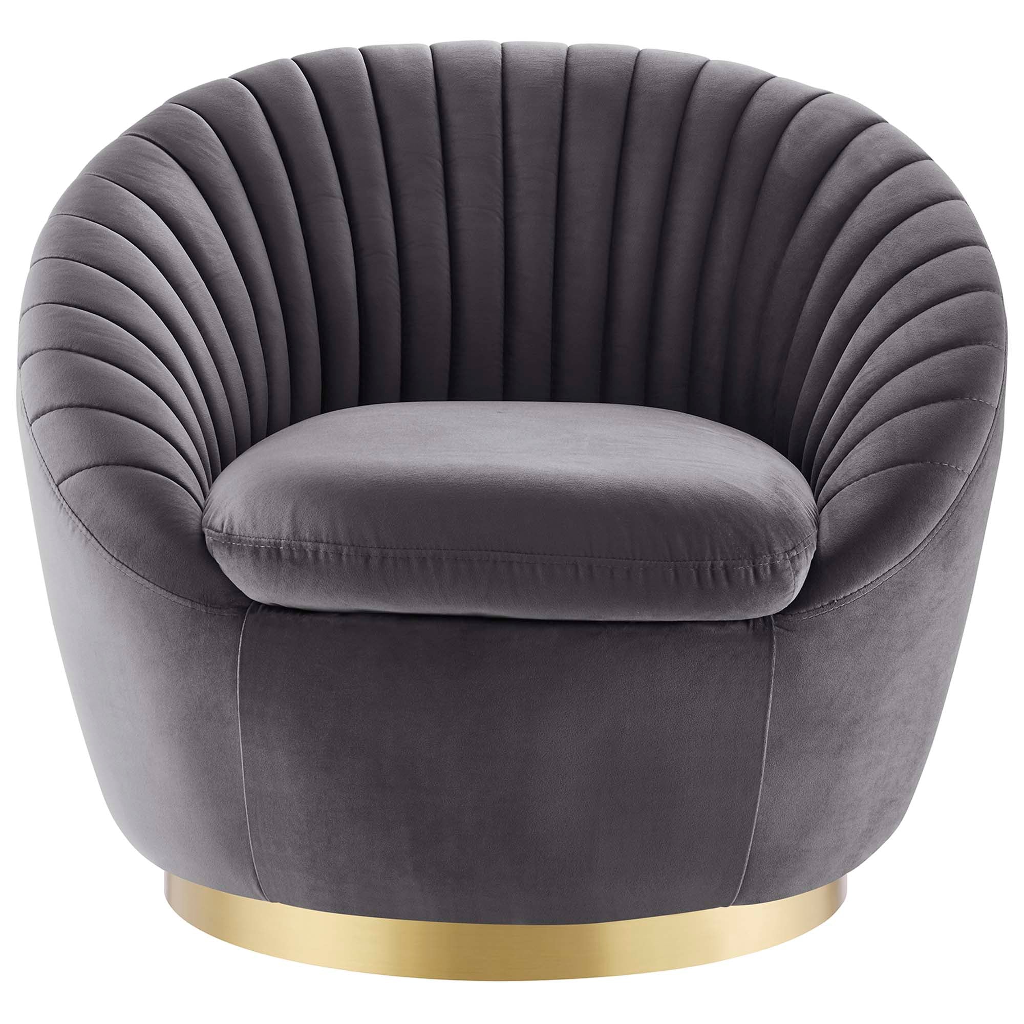 Whirr Tufted Performance Velvet Swivel Chair - Best Buy Furniture