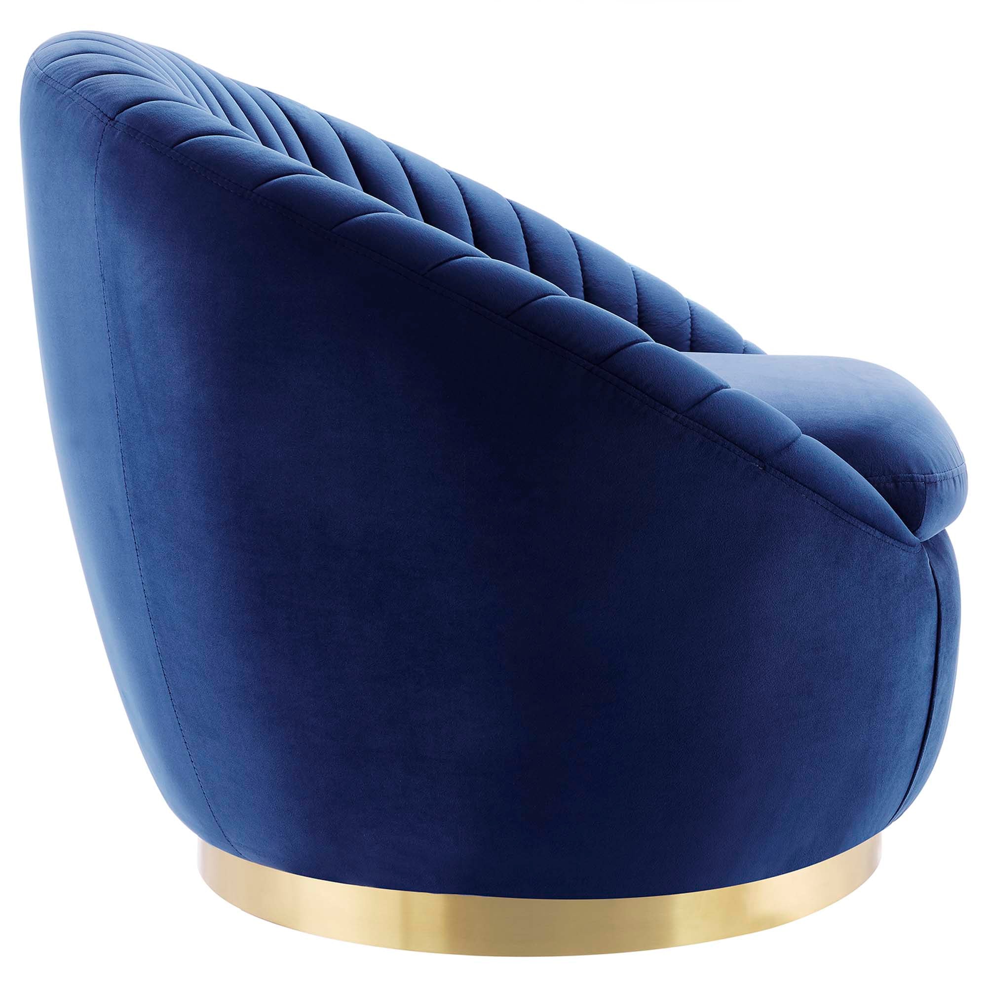 Whirr Tufted Performance Velvet Swivel Chair - Best Buy Furniture
