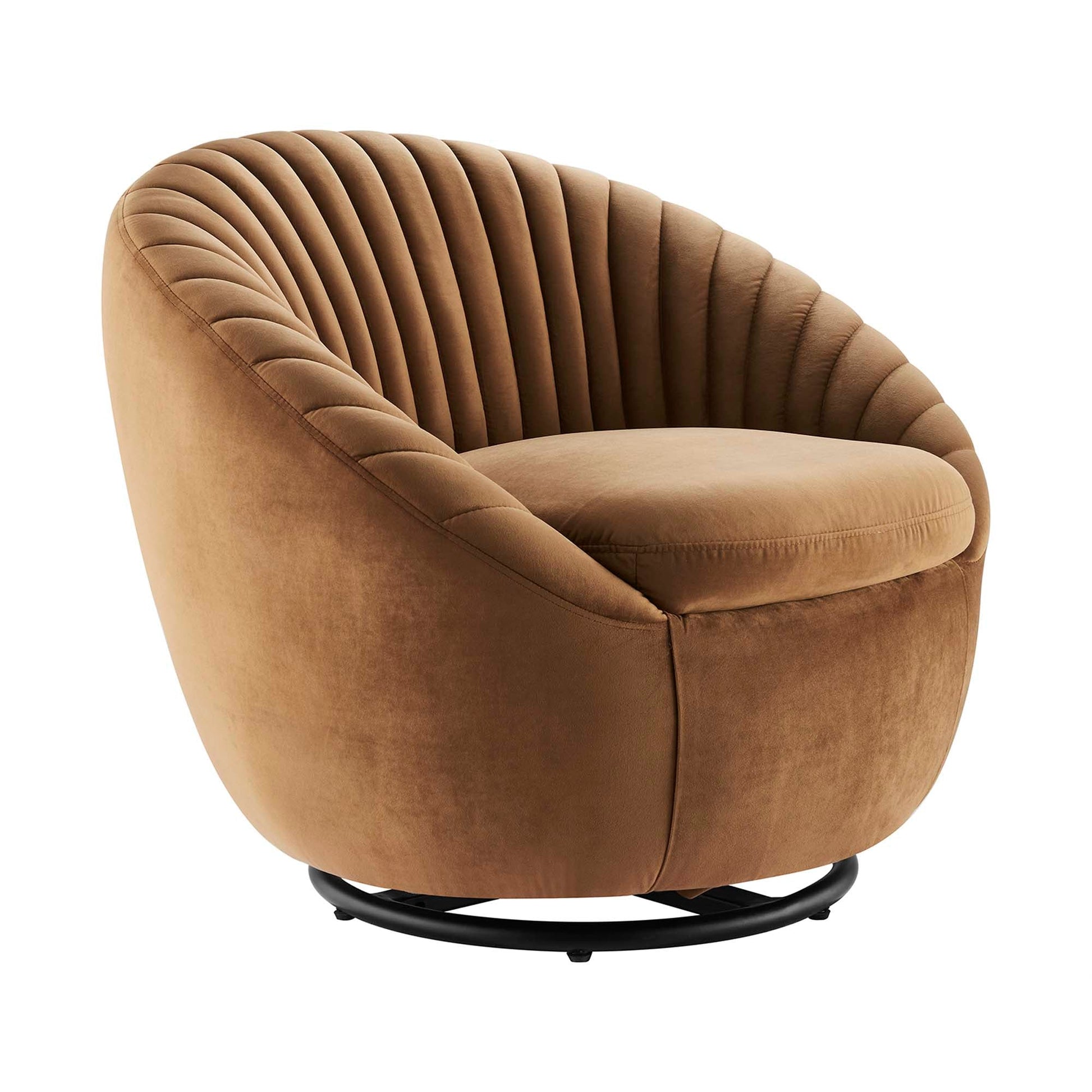 Whirr Tufted Performance Velvet Swivel Chair - Best Buy Furniture