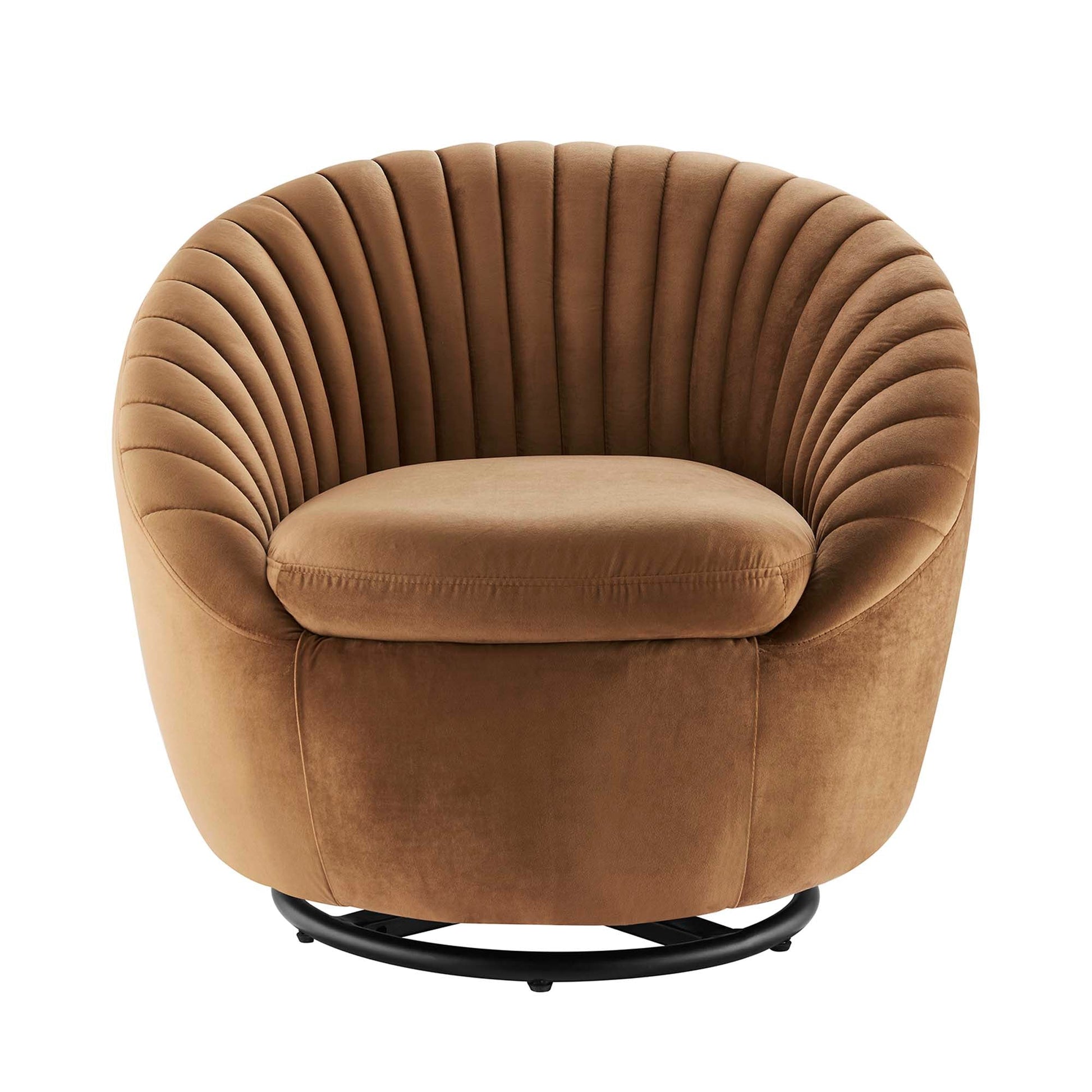 Whirr Tufted Performance Velvet Swivel Chair - Best Buy Furniture
