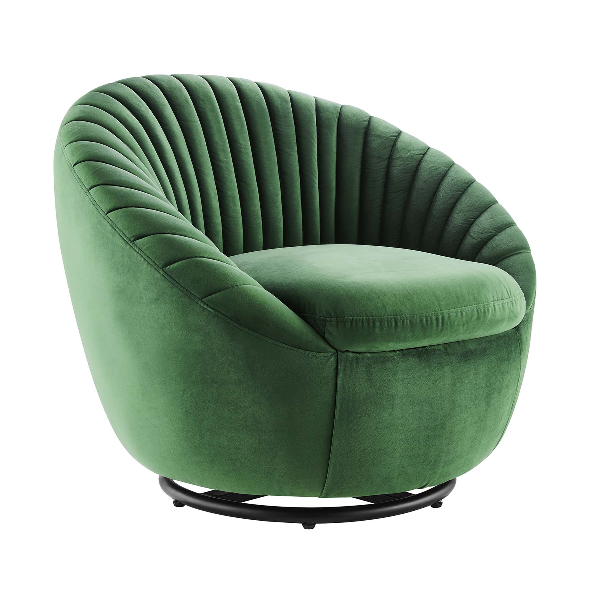 Whirr Tufted Performance Velvet Swivel Chair - Best Buy Furniture