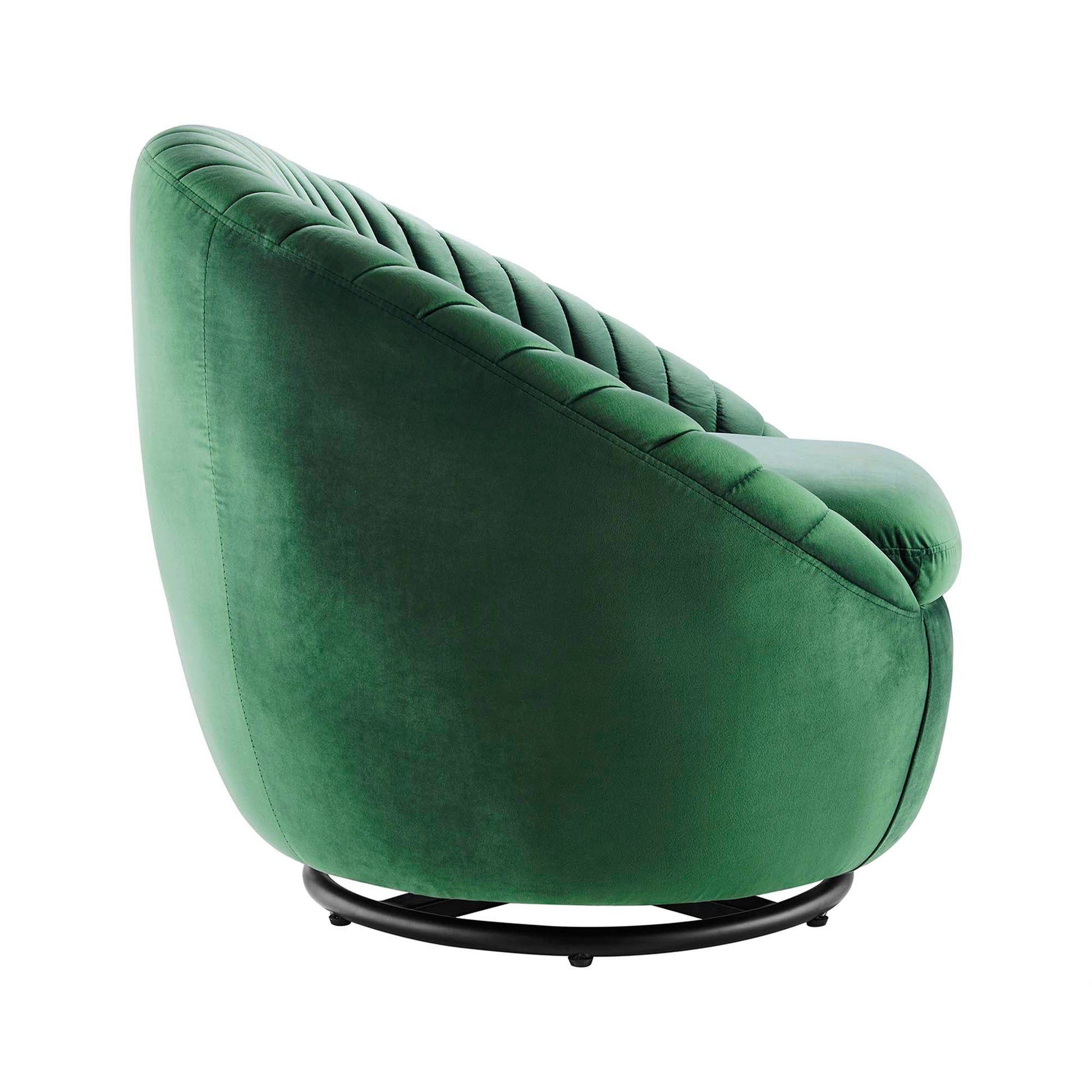 Whirr Tufted Performance Velvet Swivel Chair - Best Buy Furniture