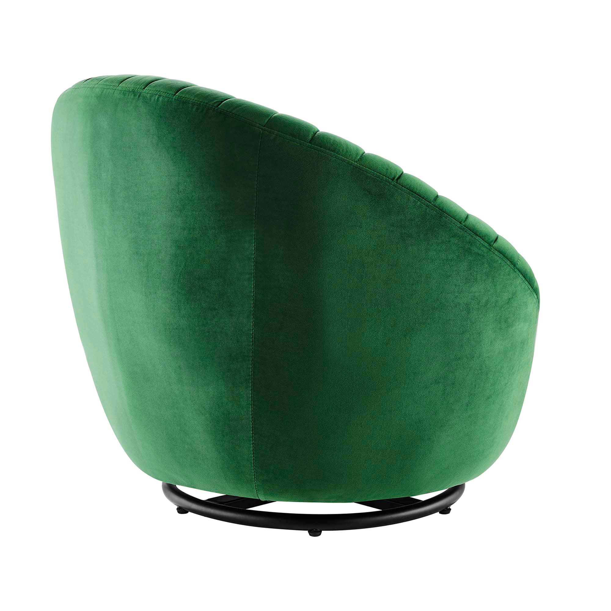 Whirr Tufted Performance Velvet Swivel Chair - Best Buy Furniture