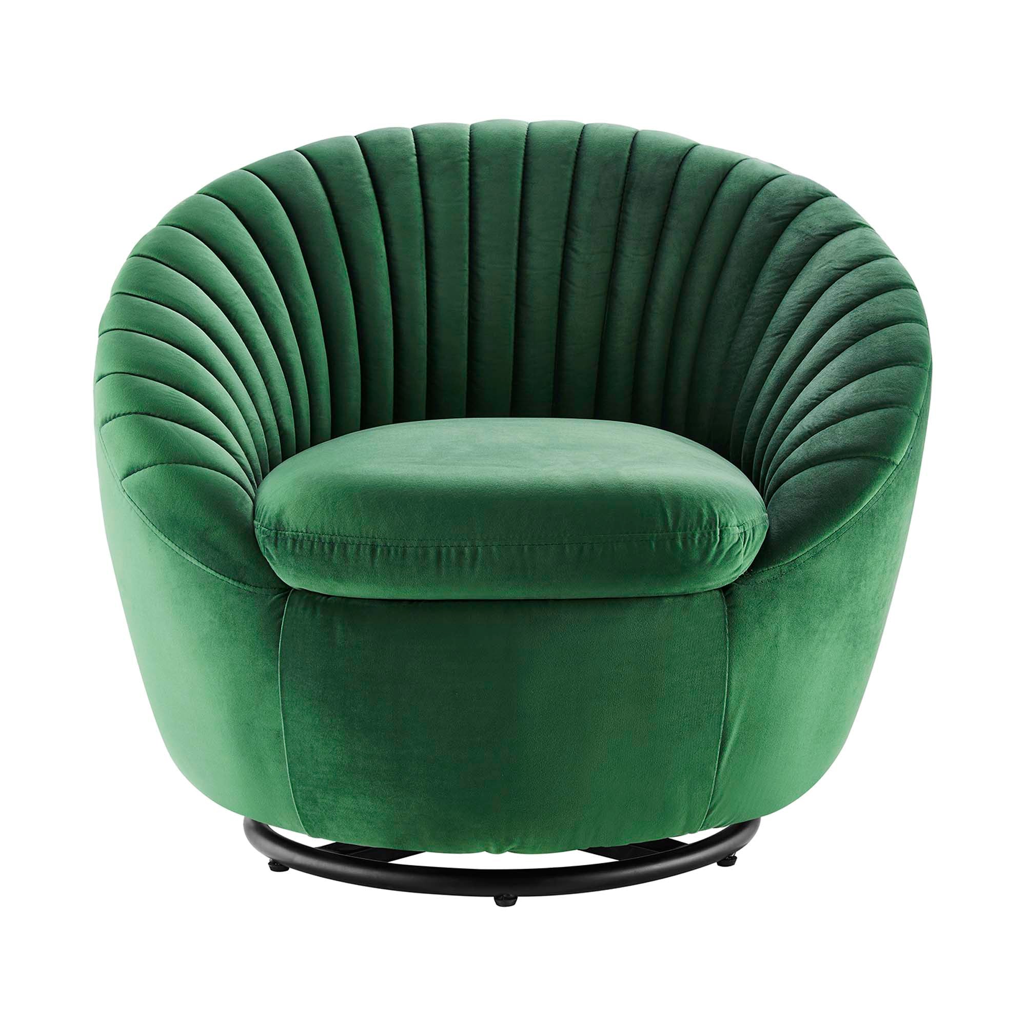 Whirr Tufted Performance Velvet Swivel Chair - Best Buy Furniture