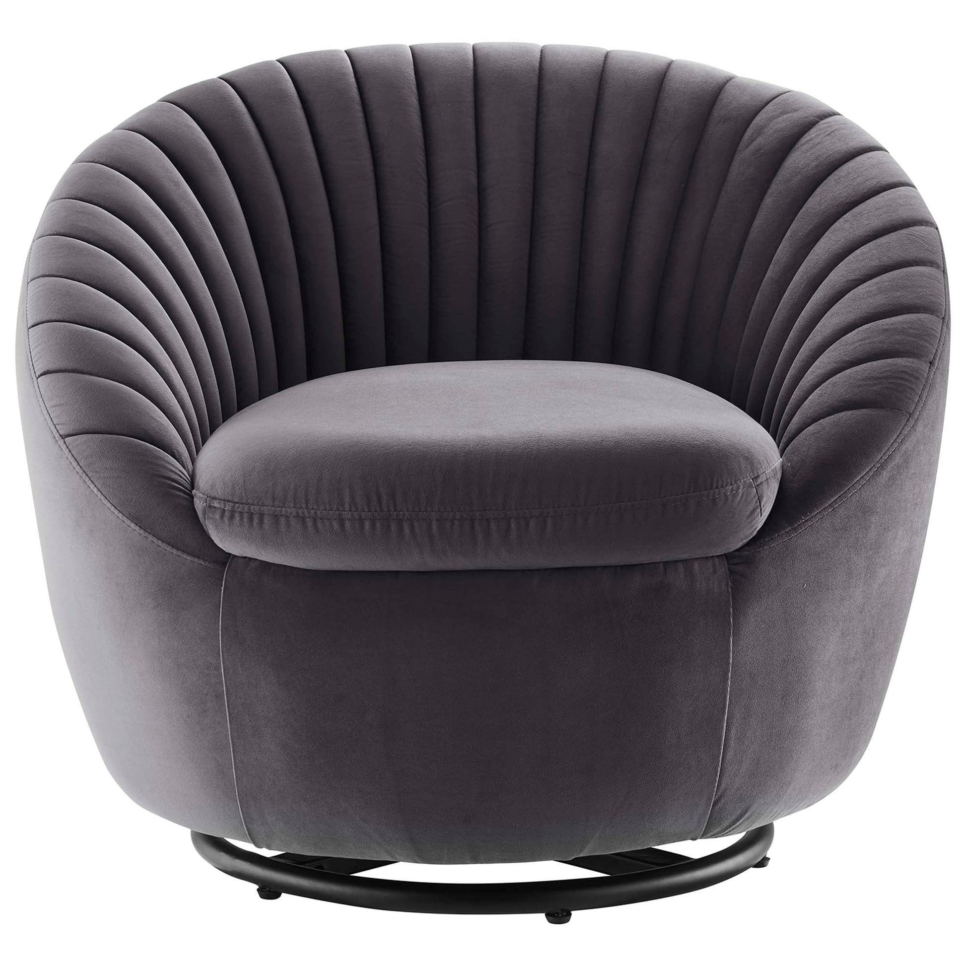 Whirr Tufted Performance Velvet Swivel Chair - Best Buy Furniture