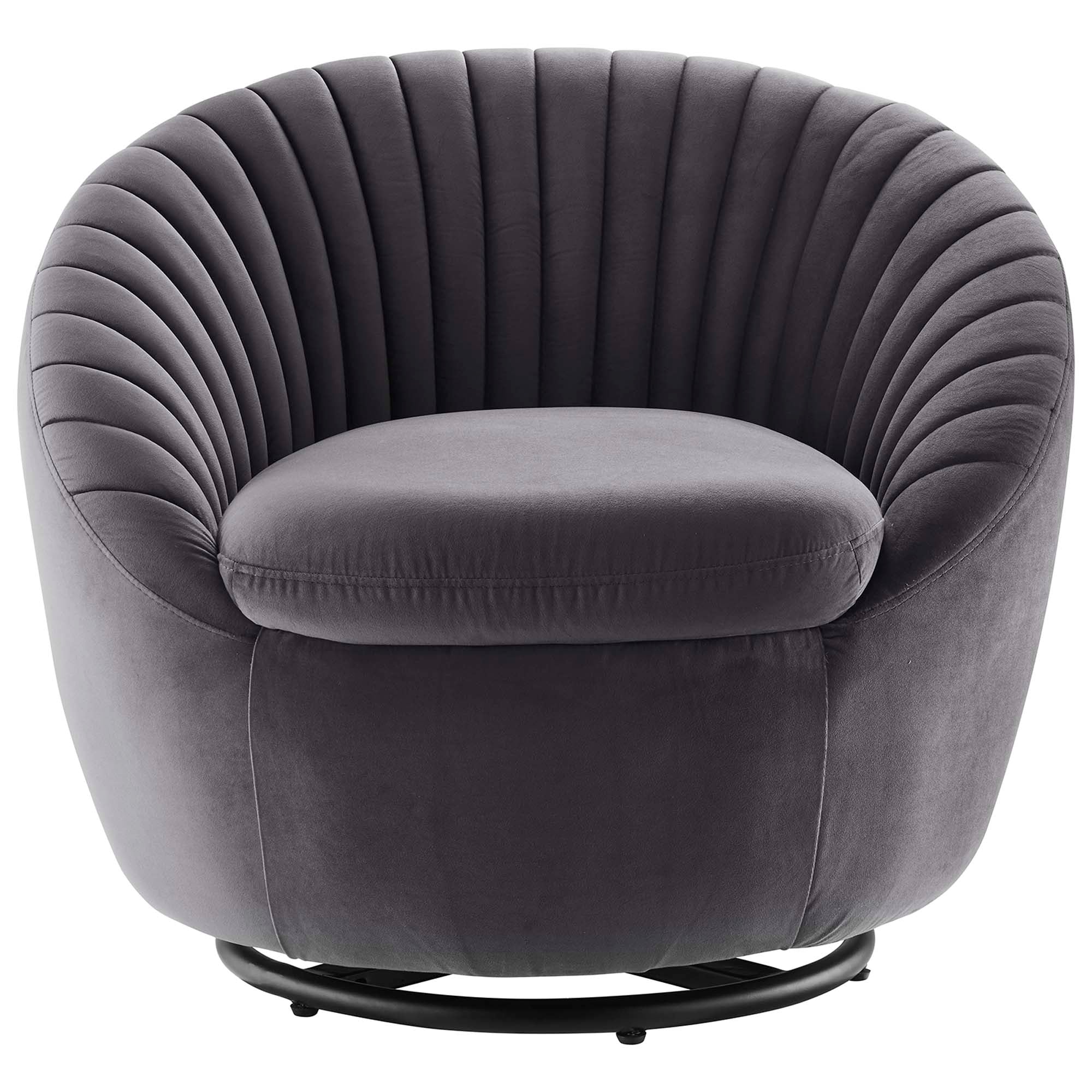 Whirr Tufted Performance Velvet Swivel Chair - Best Buy Furniture