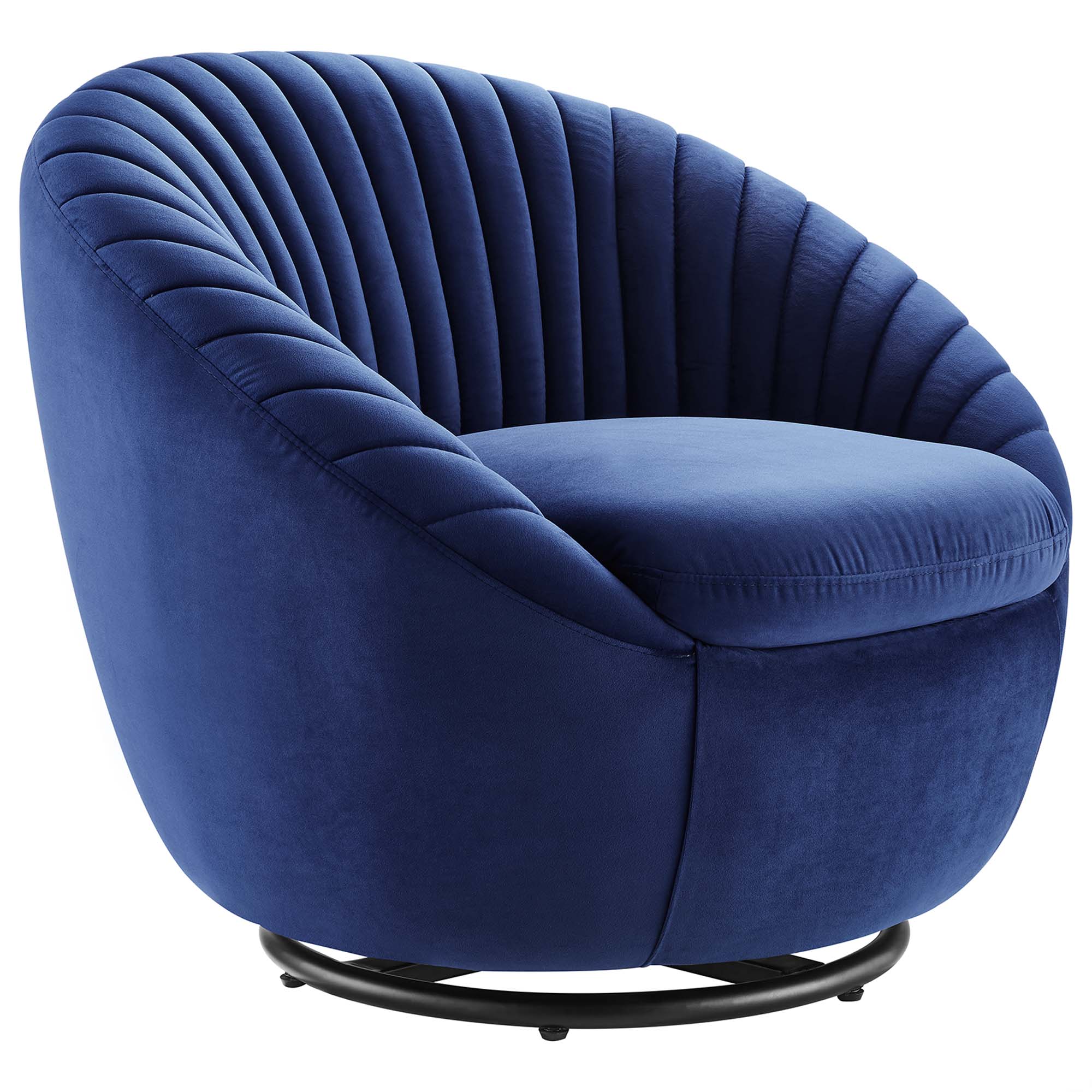 Whirr Tufted Performance Velvet Swivel Chair - Best Buy Furniture