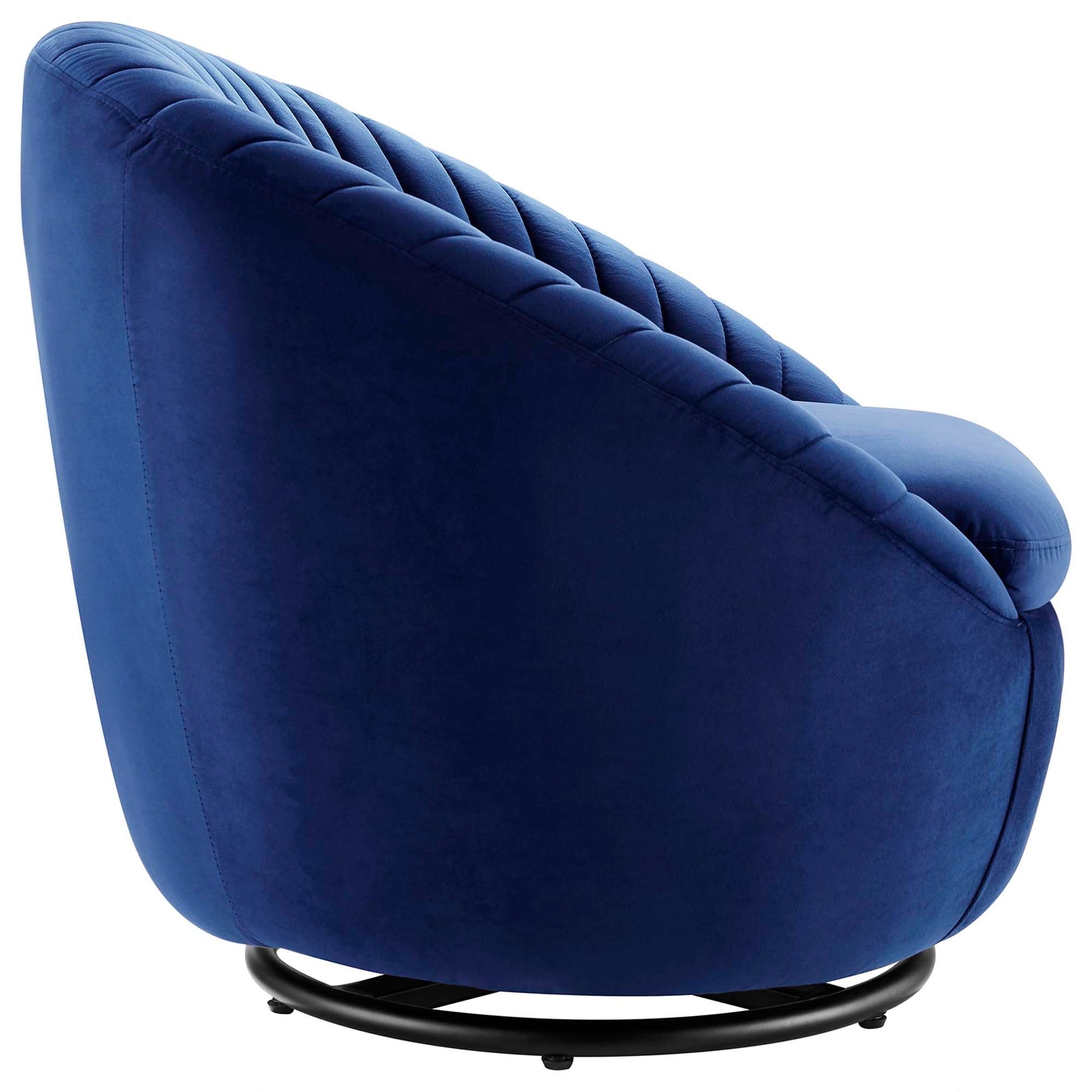 Whirr Tufted Performance Velvet Swivel Chair - Best Buy Furniture