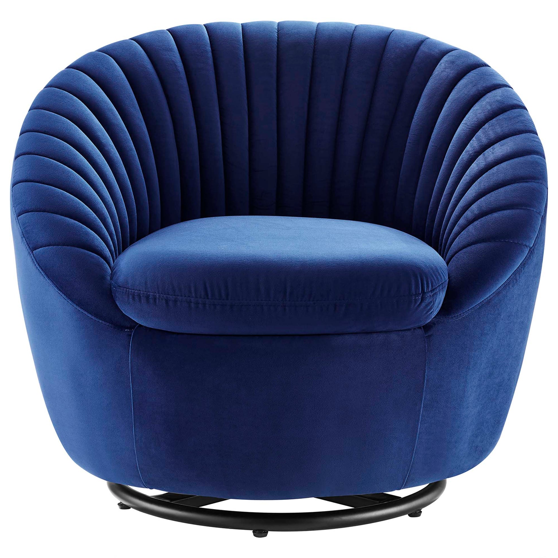 Whirr Tufted Performance Velvet Swivel Chair - Best Buy Furniture