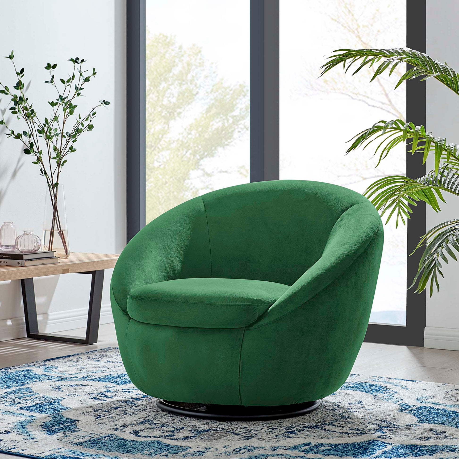 Buttercup Performance Velvet Swivel Chair - Best Buy Furniture