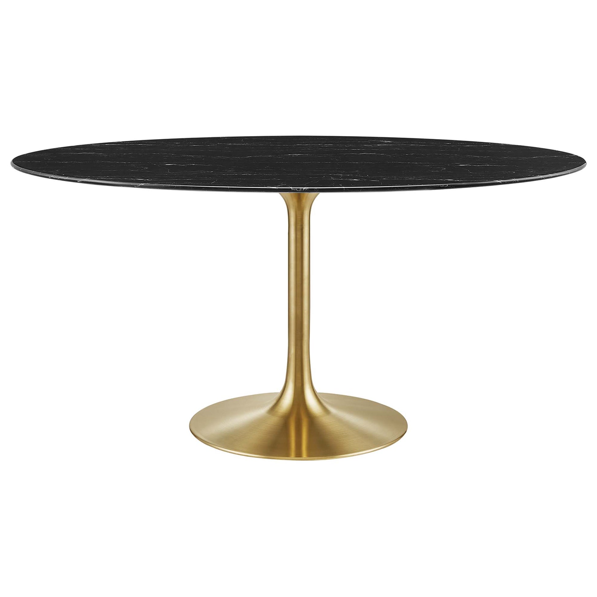 Lippa 60" Oval Faux Marble Dining Table by Modway - Best Buy Furniture