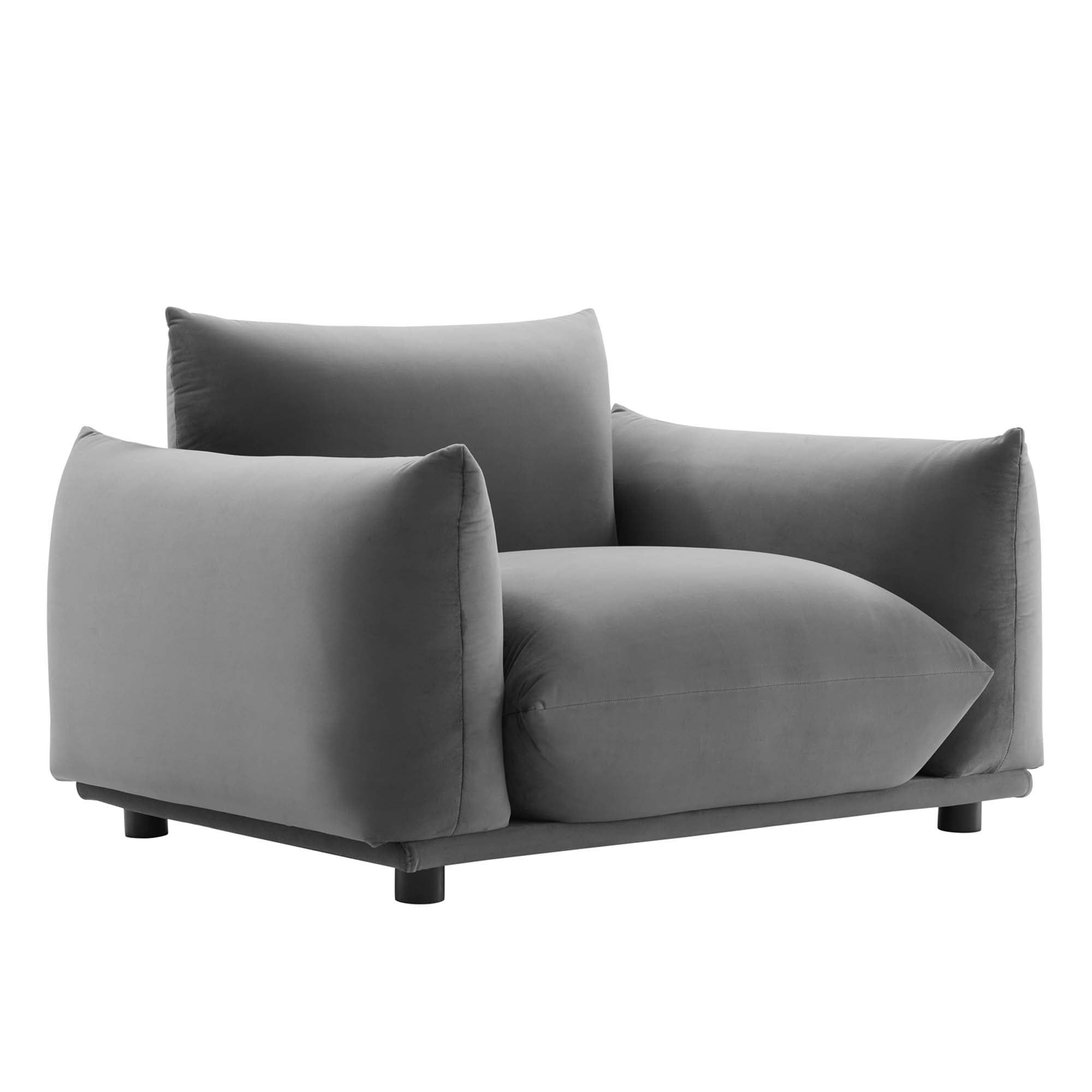 Copious Performance Velvet Armchair - Best Buy Furniture